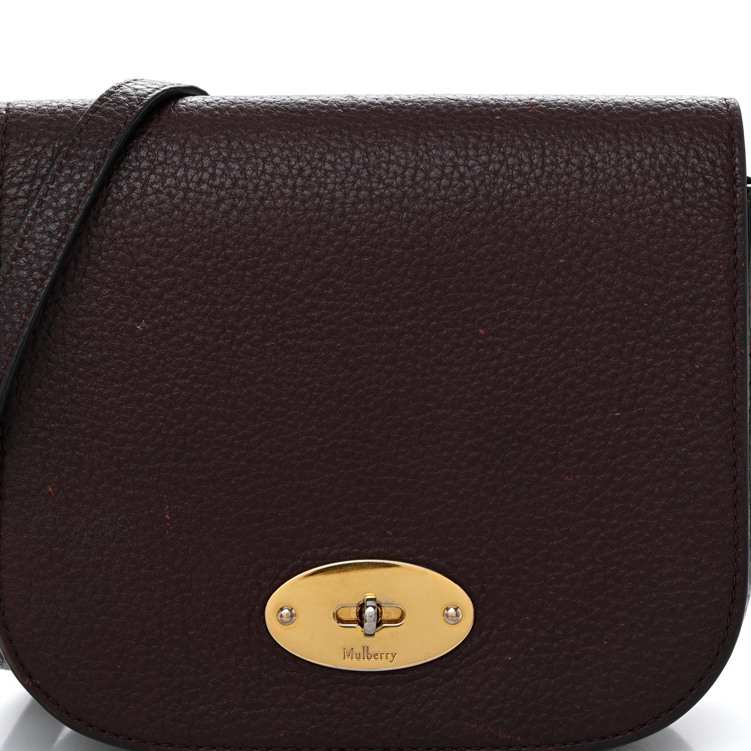 Mulberry Natural Grained Calfskin Small Darley Satchel Oxblood 7 of 11