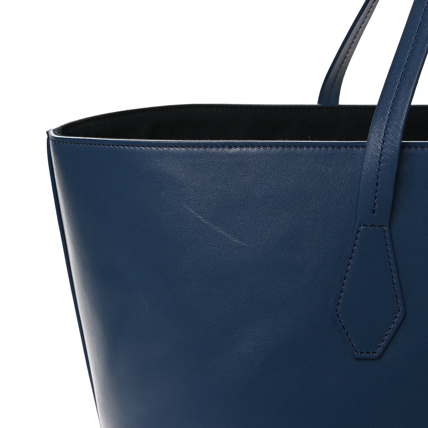Smooth Calfskin Wing Shopping Bag Midnight