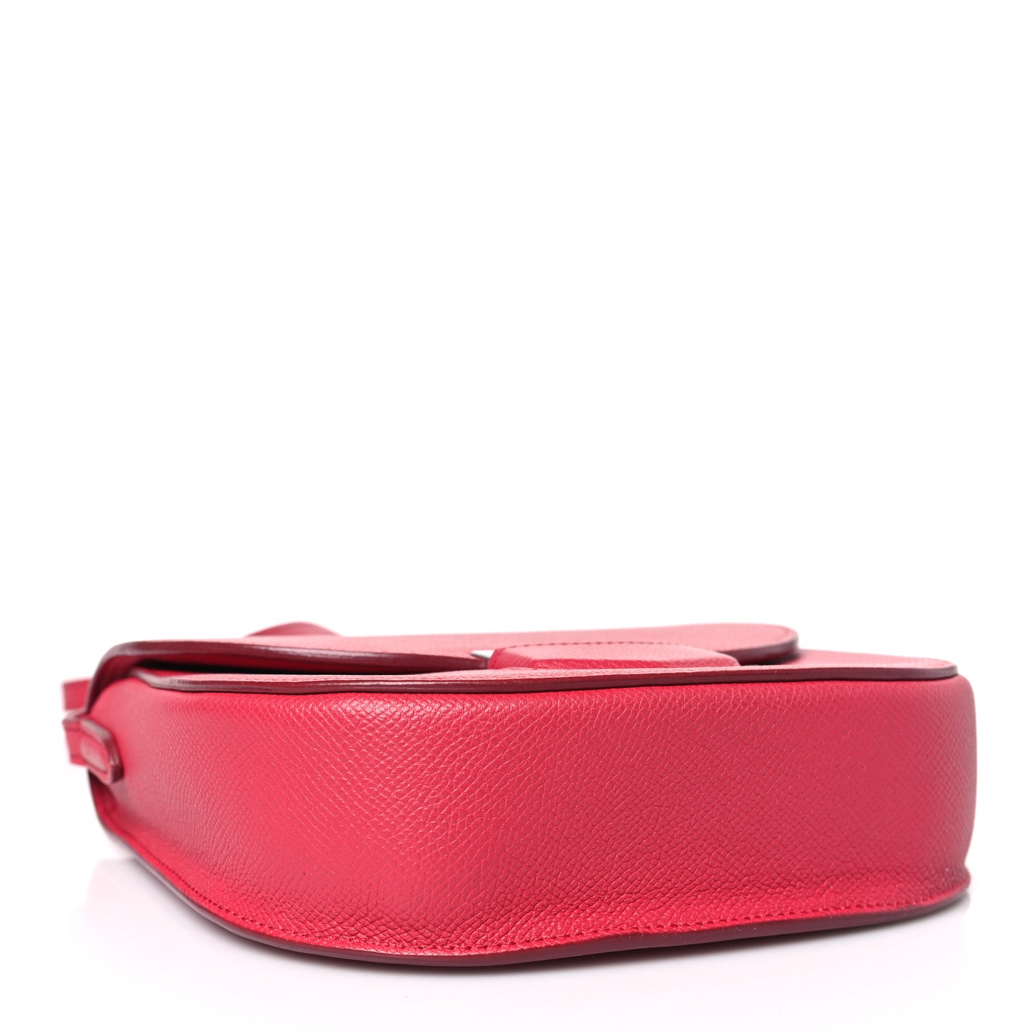 Celine Grained Calfskin Small Trotteur Dark Pink 4 of 10