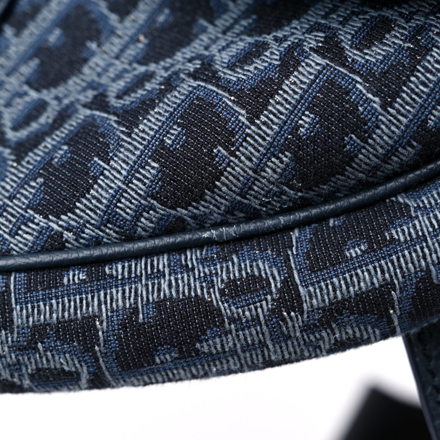 Oblique Mens Saddle Bag Blue