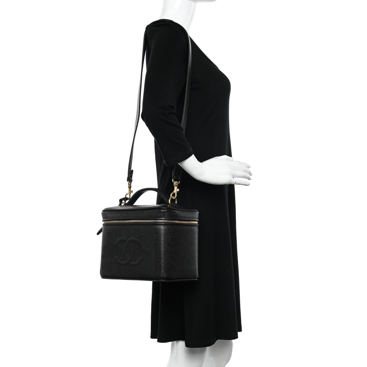 Caviar CC Vanity Train Case Black