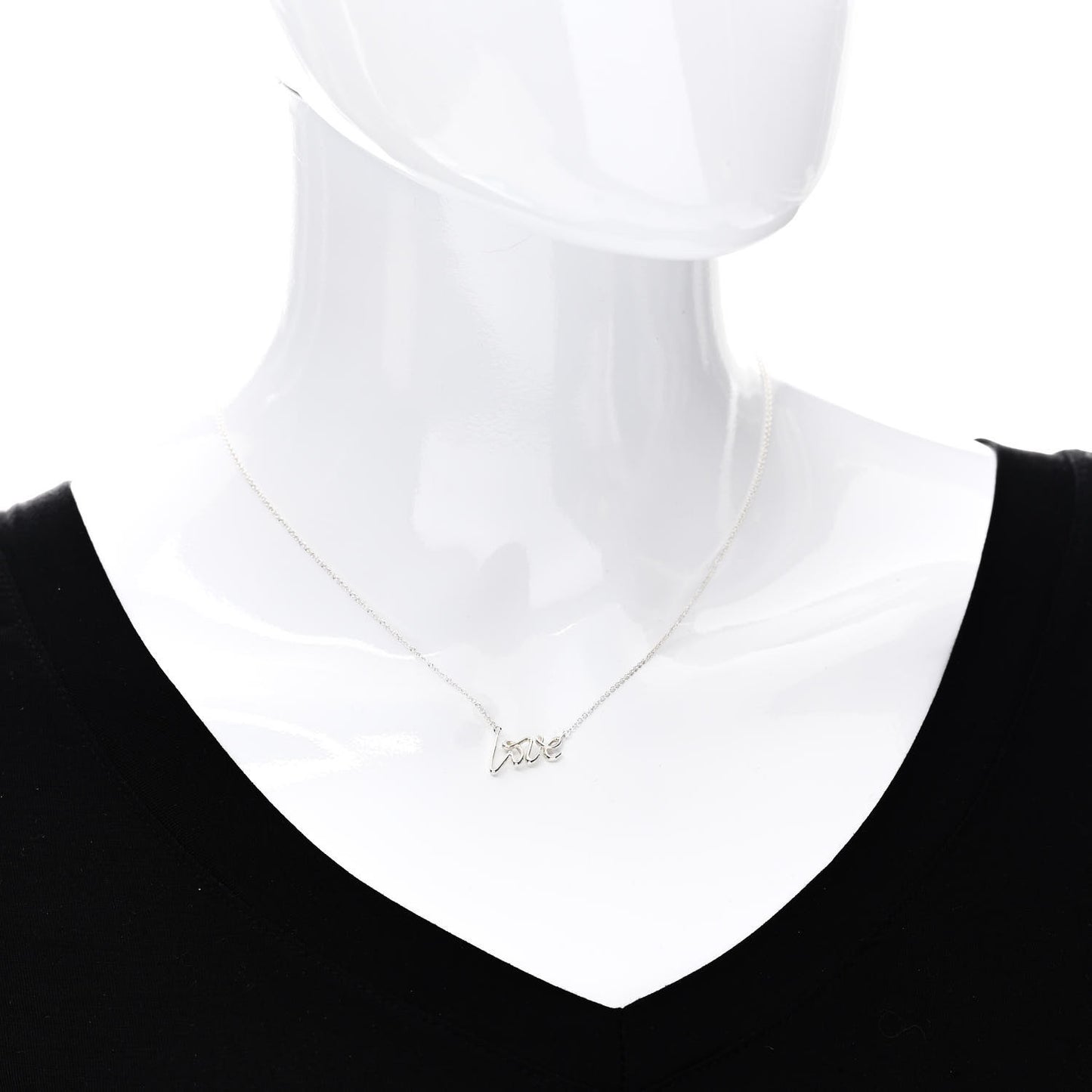 Sterling Silver Paloma Picasso Graffiti Love Pendant Necklace