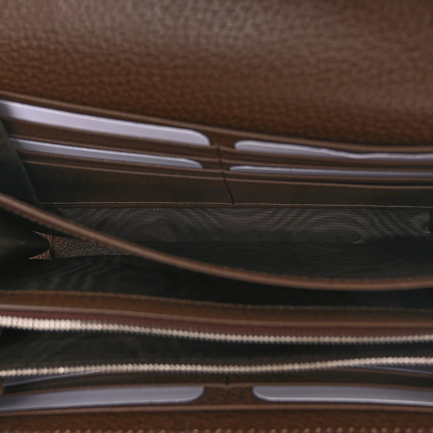 Monogram Jumbo GG Textured Dollar Calfskin Mini Dionysus Chain Wallet Camel Ebony New Acero