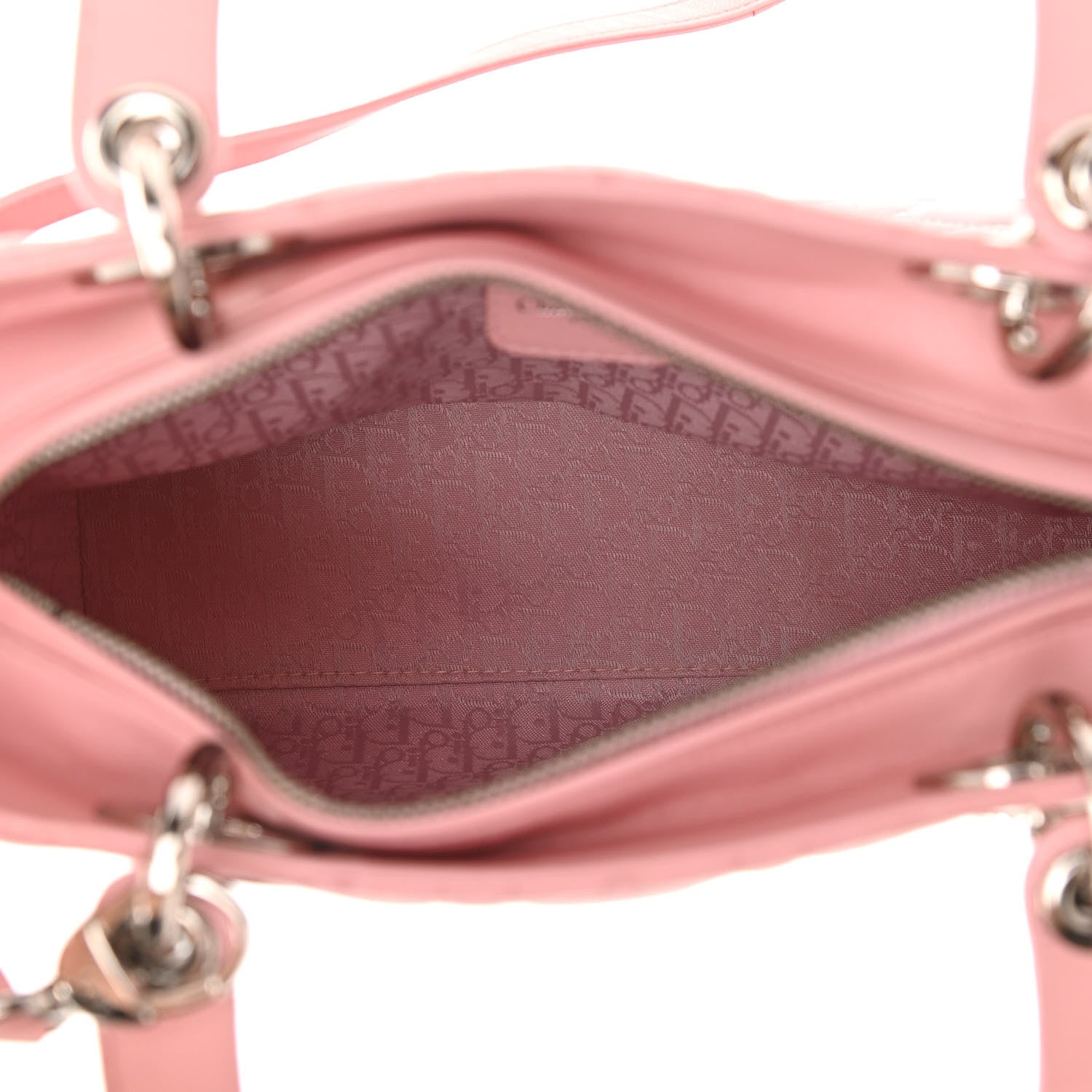 Christian Dior Lambskin Cannage Medium Lady Dior Light Pink 6 of 9