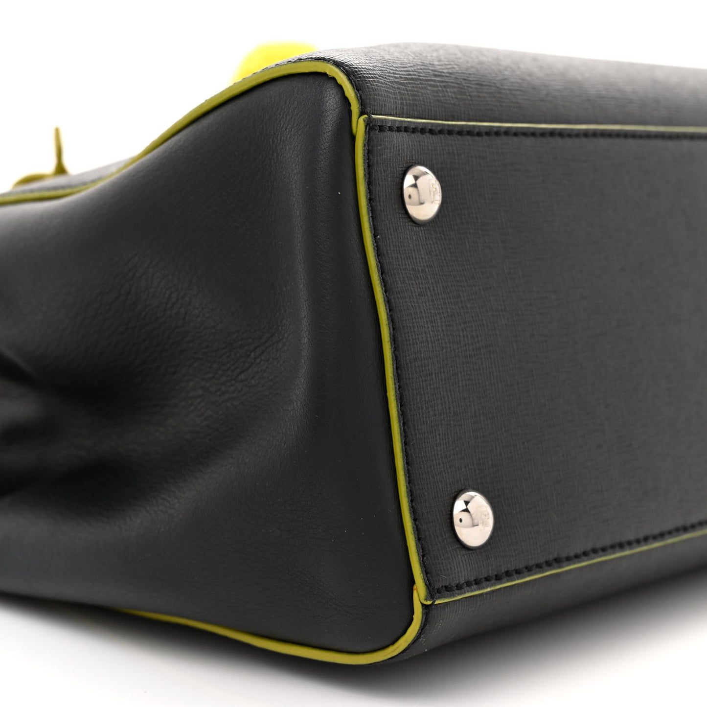 Vitello Elite Apple Charm Petite 2Jours Tote Black