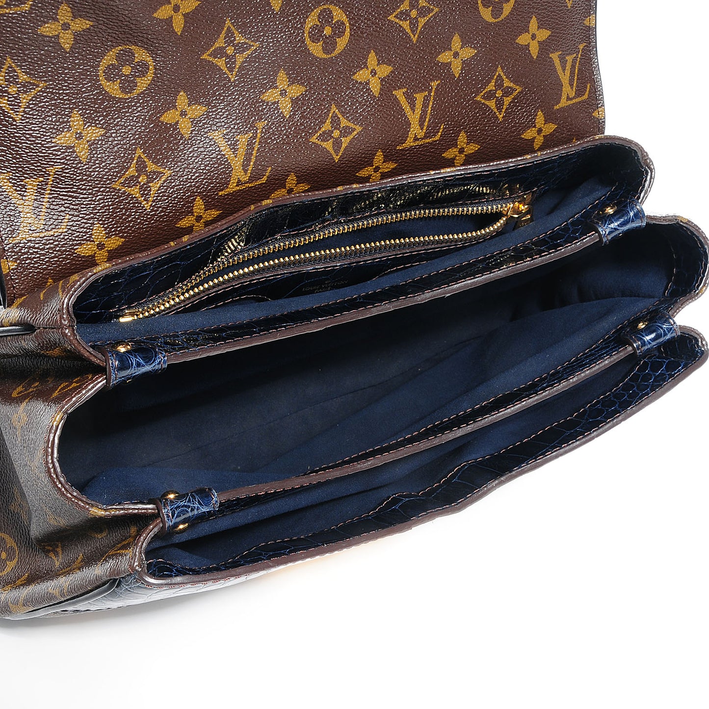 Monogram Python Alligator Monogramissime Bowling Bag Marine