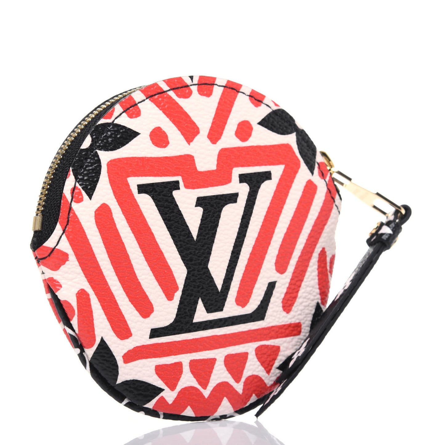 Monogram Giant Crafty Round Coin Purse Creme Rouge