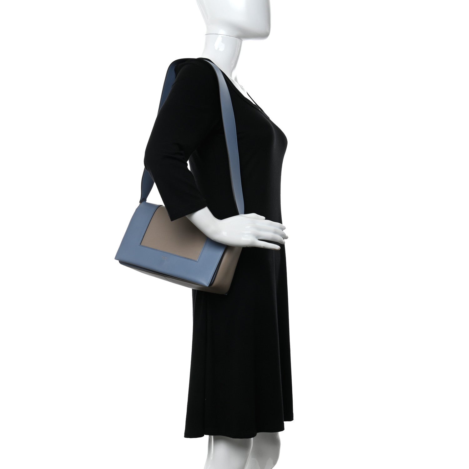 Celine Shiny Smooth Calfskin Medium Frame Shoulder Bag 2 of 8