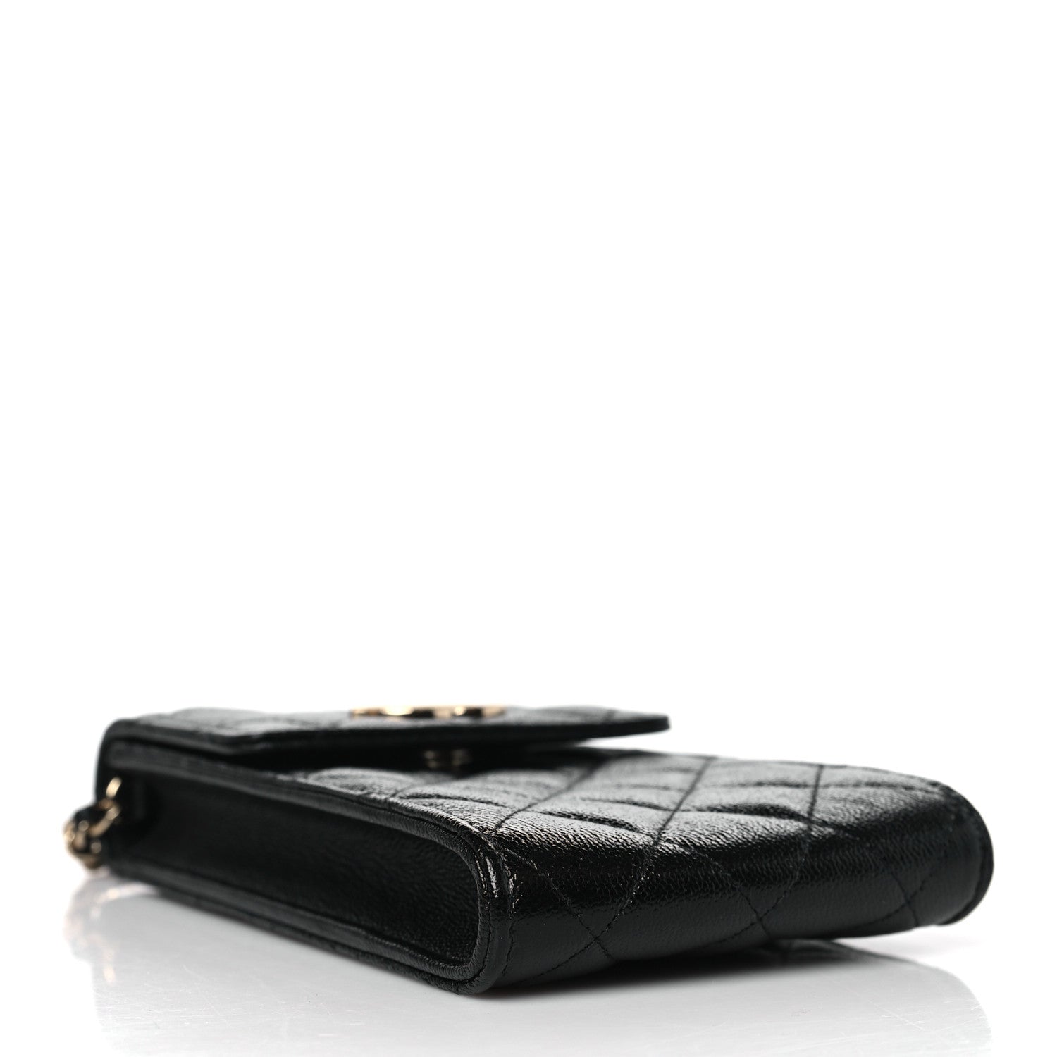 Chanel Caviar Quilted CC Airpods Pro and Phone Case With Chain Black 4 of 11