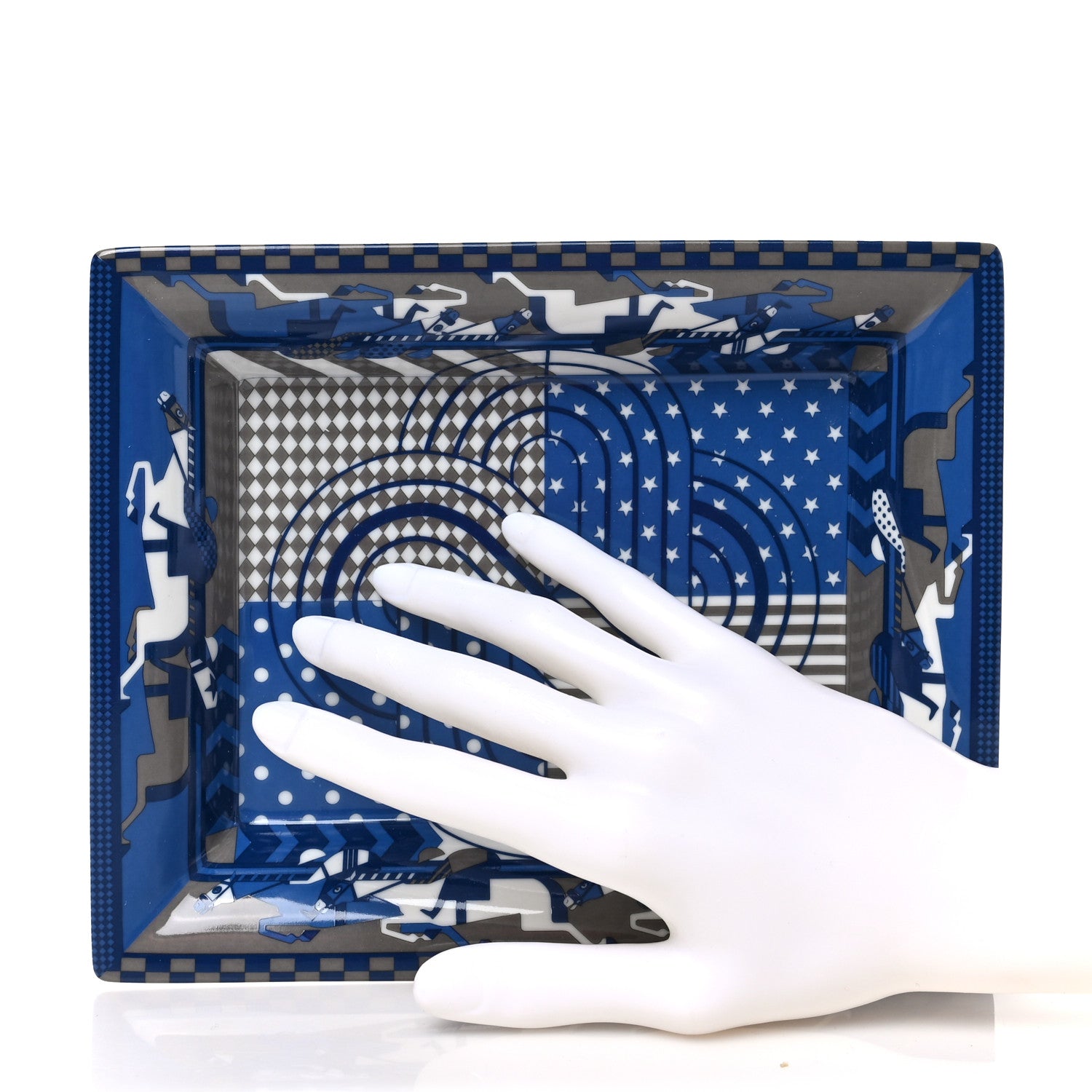 Hermes Porcelain Steeple Chase Change Tray 2 of 4