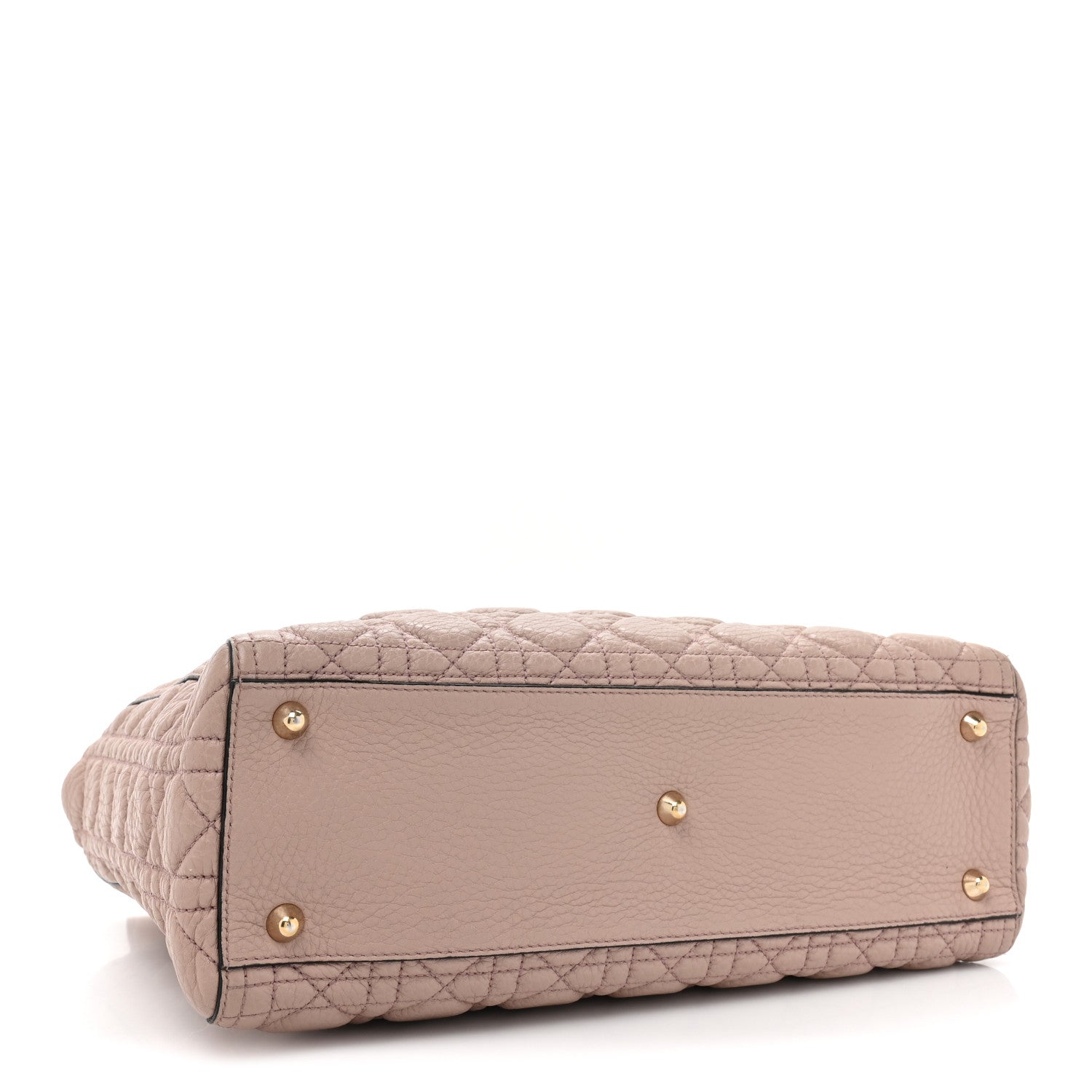 Christian Dior Grained Calfskin Cannage Large Lady Dior Light Pink 4 of 12