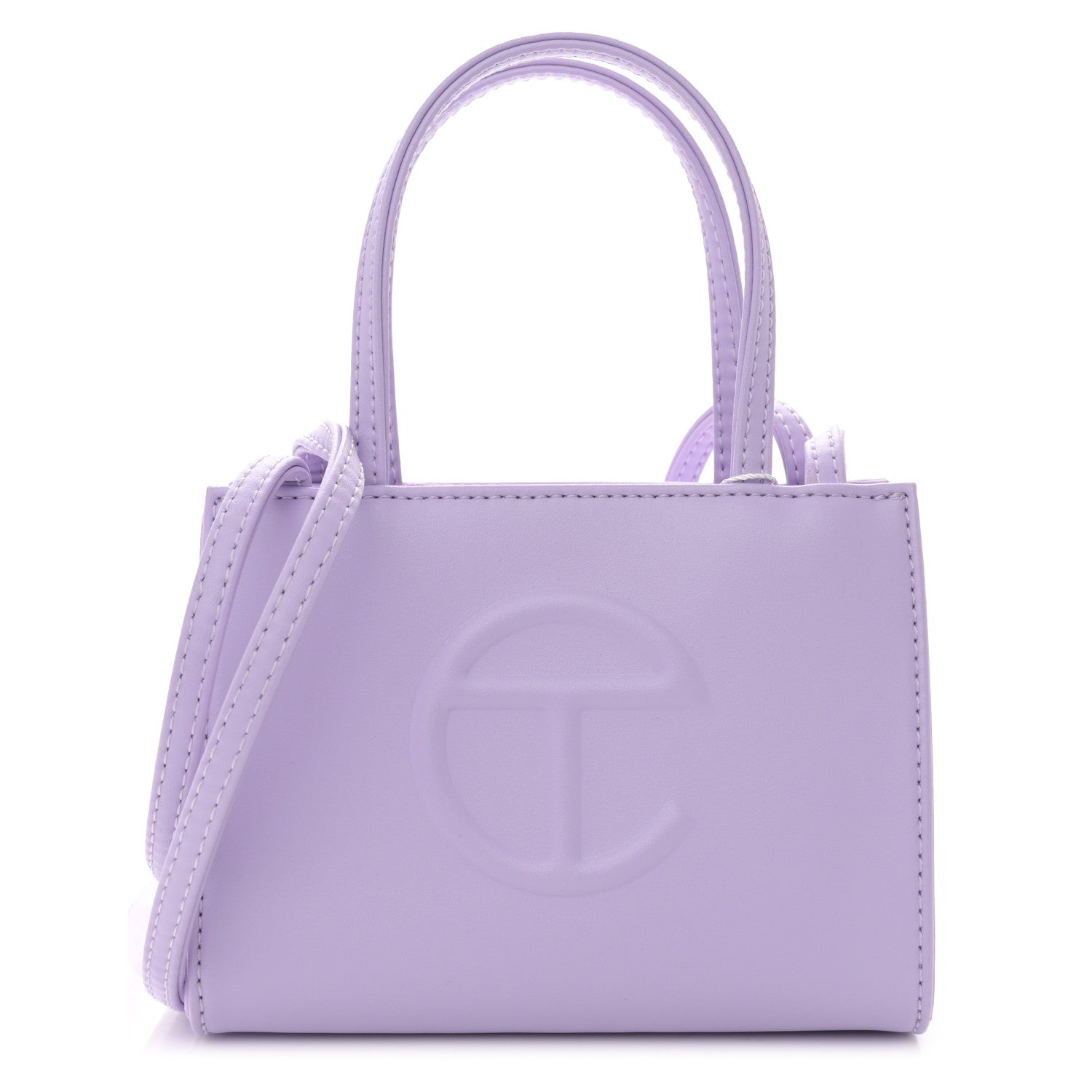 Telfar Vegan Leather Small Shopping Bag Lavender 1 of 9