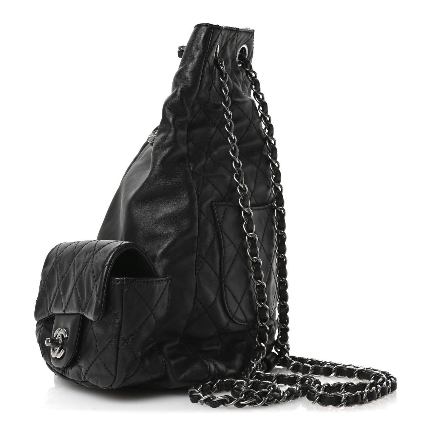 Calfskin Large Backpack Is Back Black
