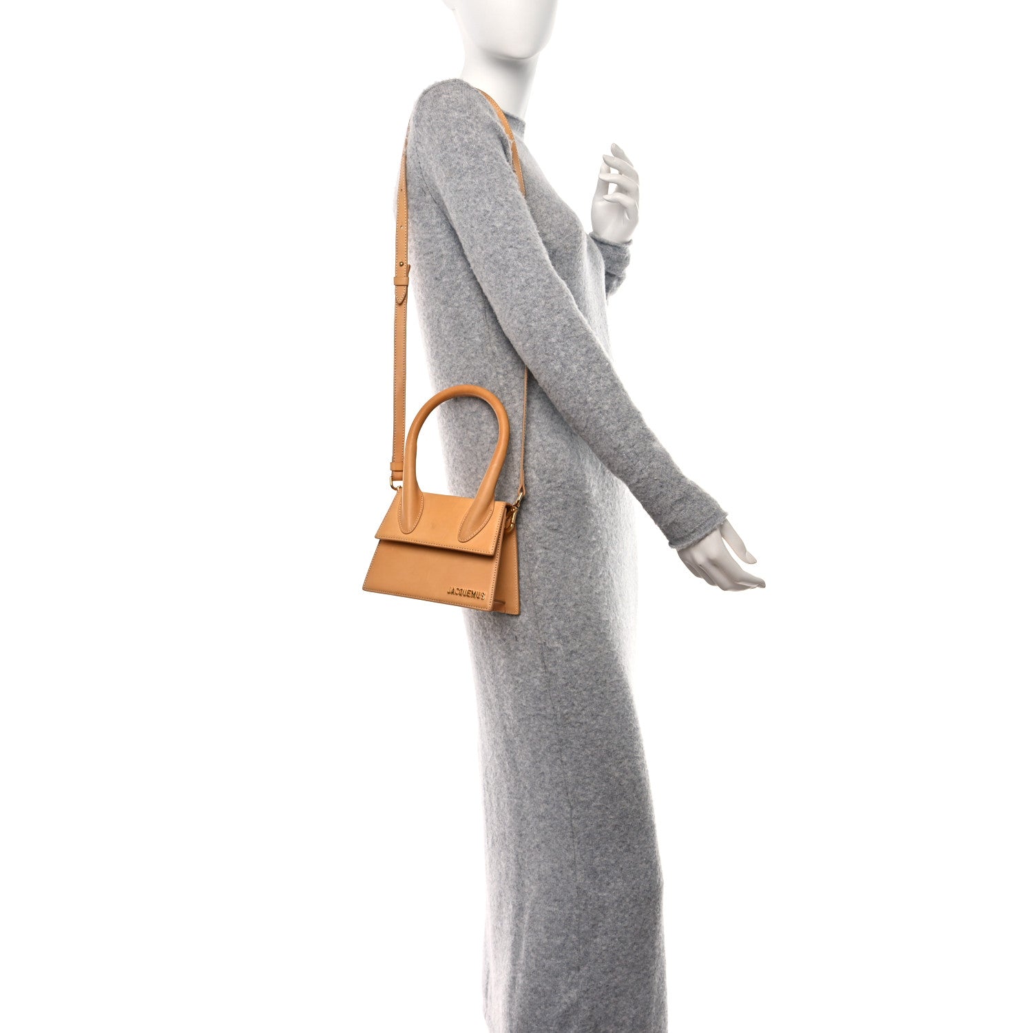 Jacquemus Calfskin Le Chiquito Moyen Light Brown 2 of 12