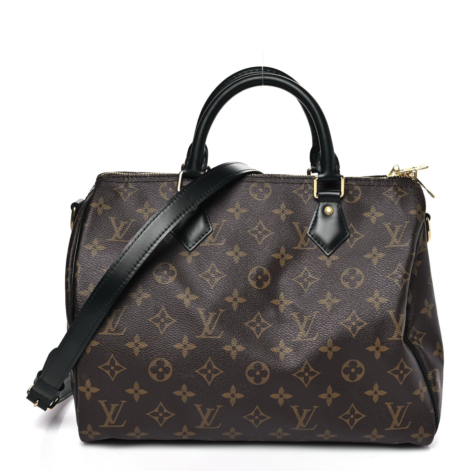 Louis Vuitton Monogram My World Tour Speedy Bandouliere 30 Black