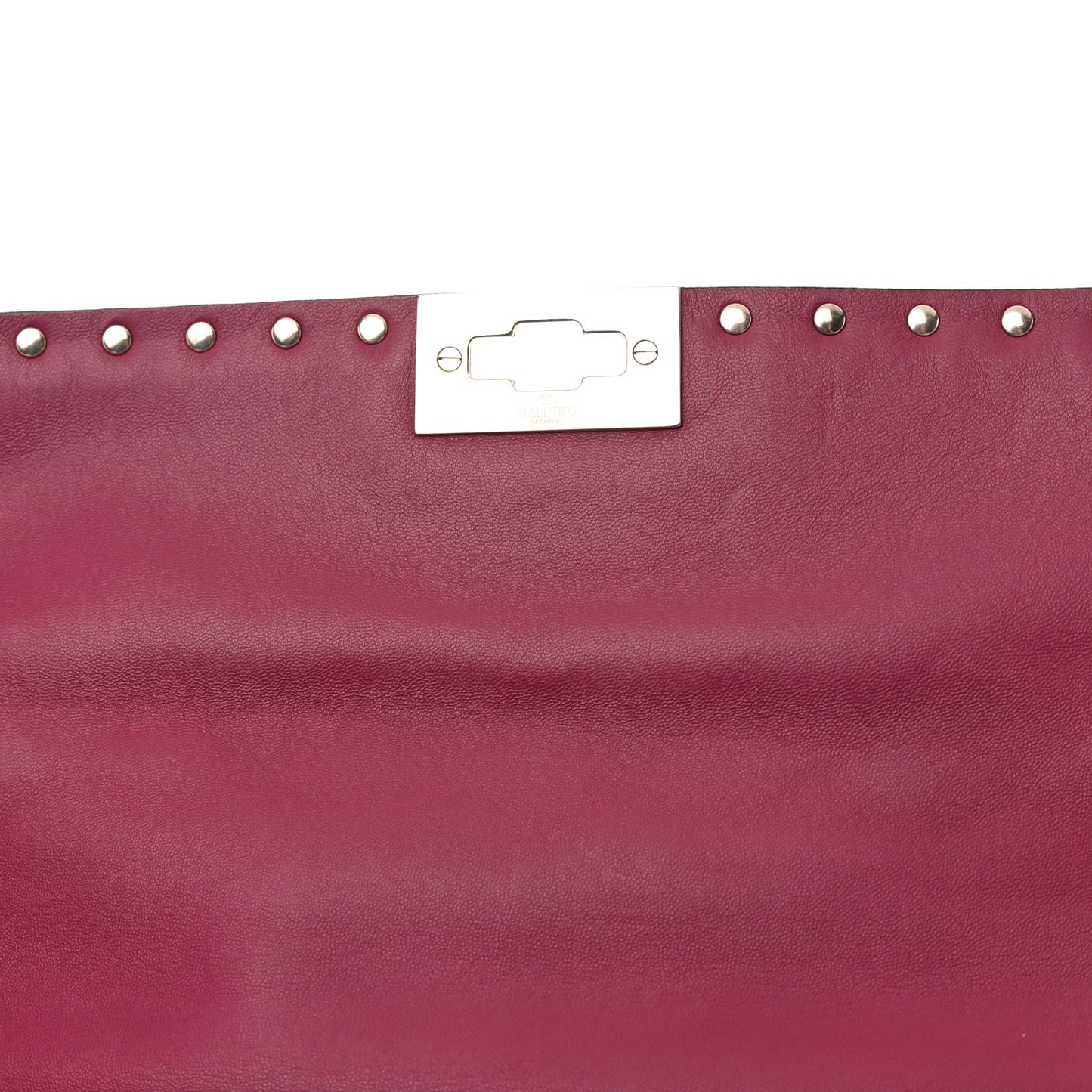 Nappa Large Rockstud Spike Shoulder Bag Camelia