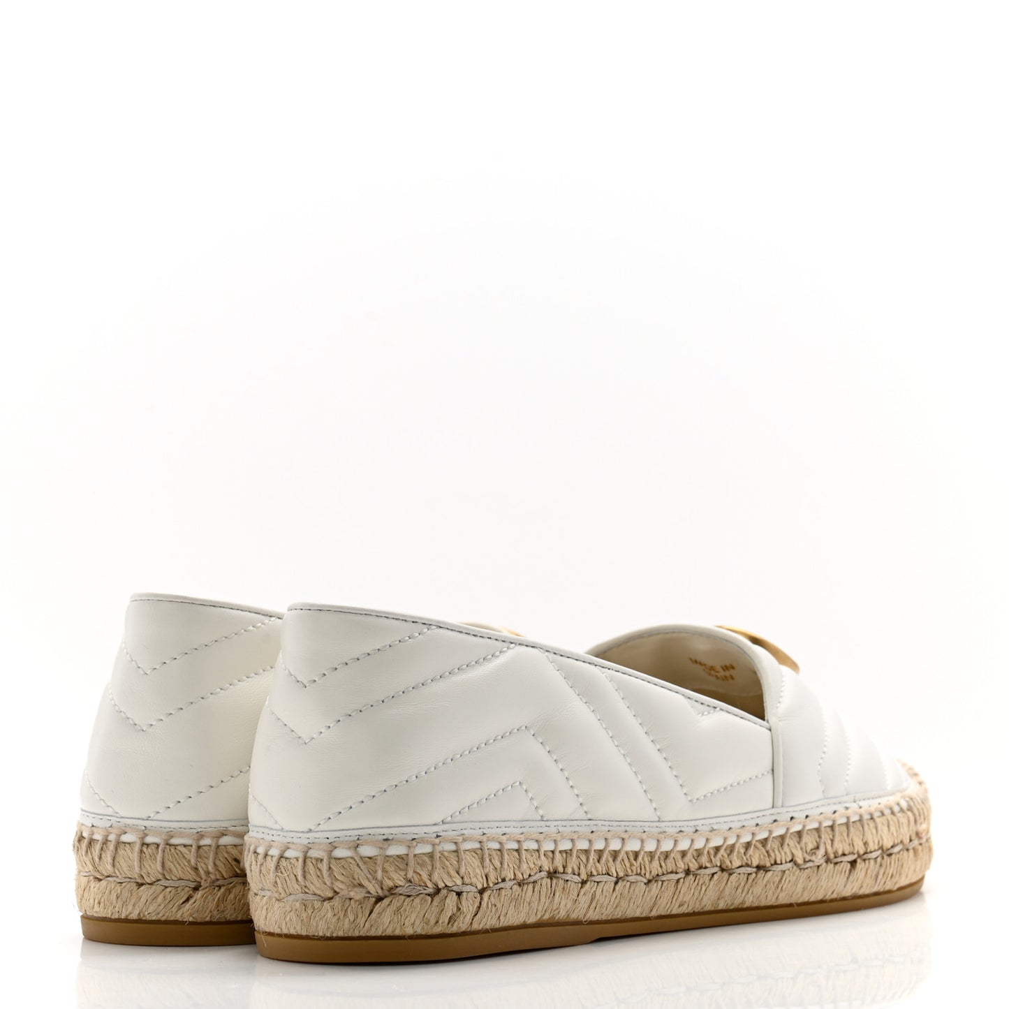 Nappa Matelasse GG Marmont Espadrilles 39 Great White