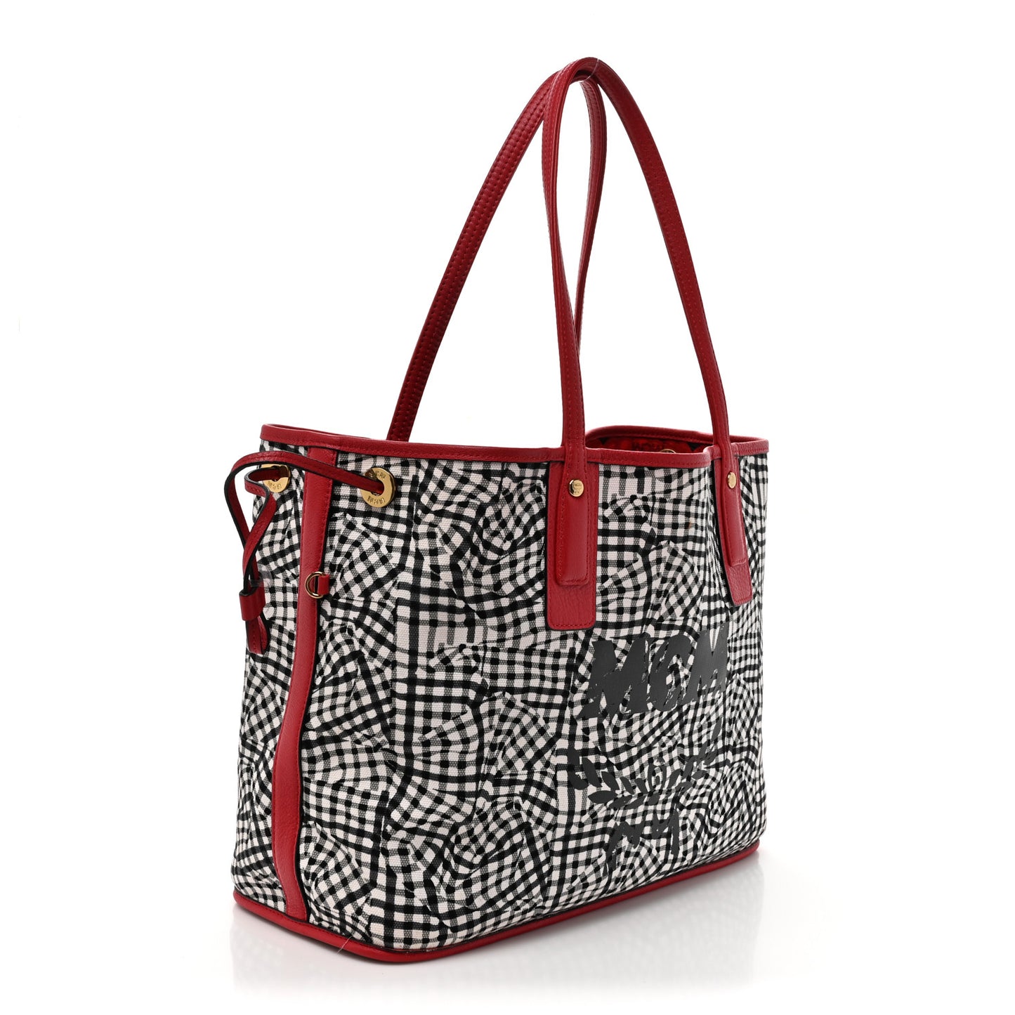 Visetos Medium Liz Reversible Shopper Tote Ruby Red