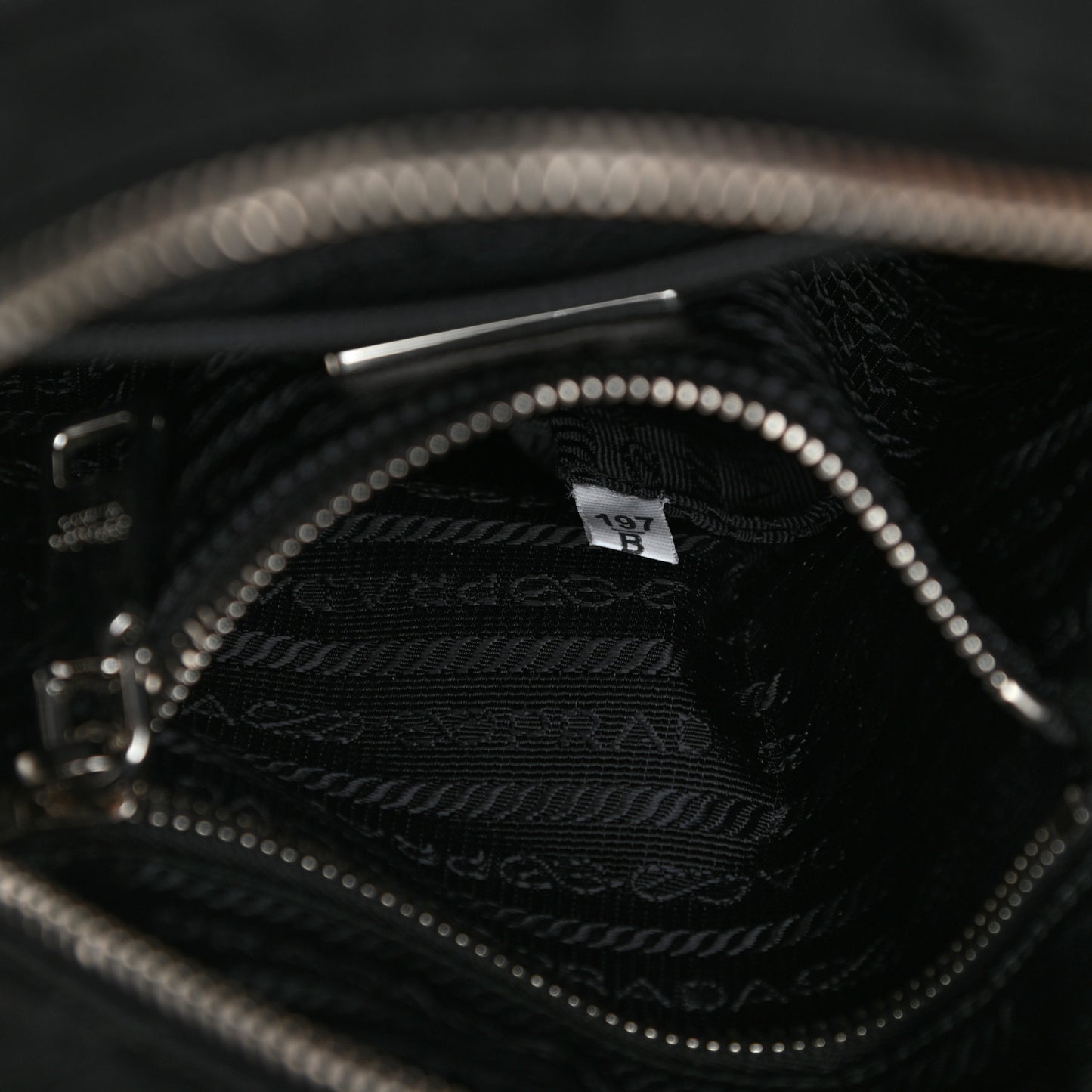 Nylon Tessuto Impuntu Quilted Backpack Black