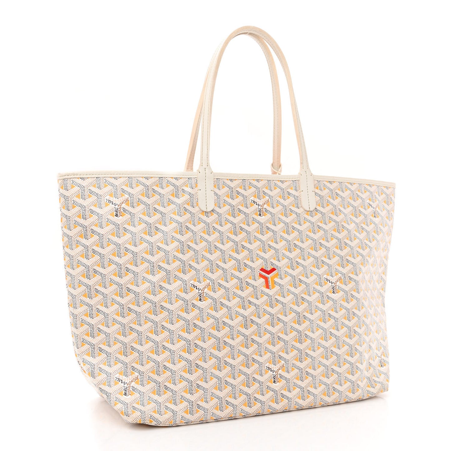 Goyardine Saint Louis Claire Voie PM White Orange