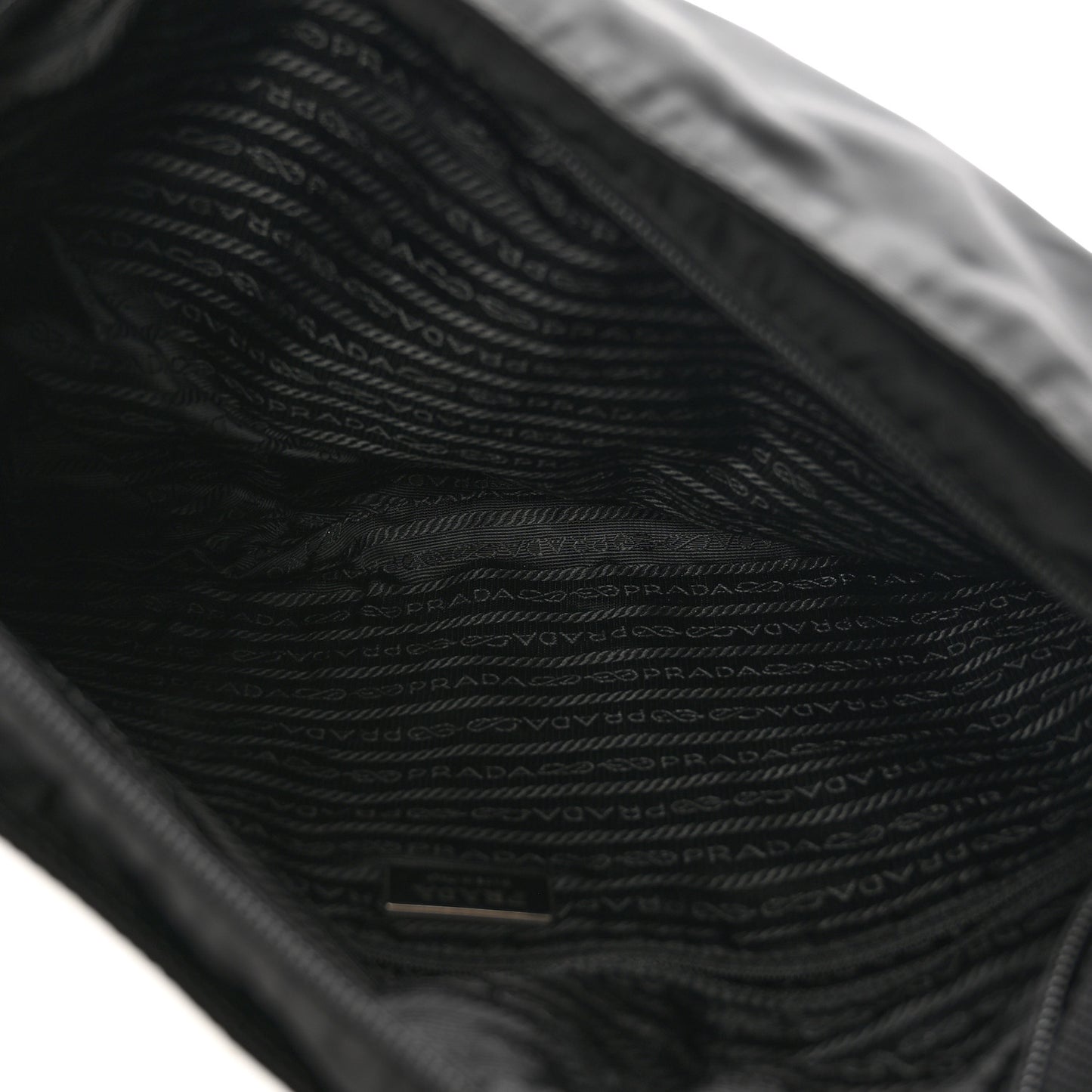 Nylon Vela Flat Messenger Bag Black