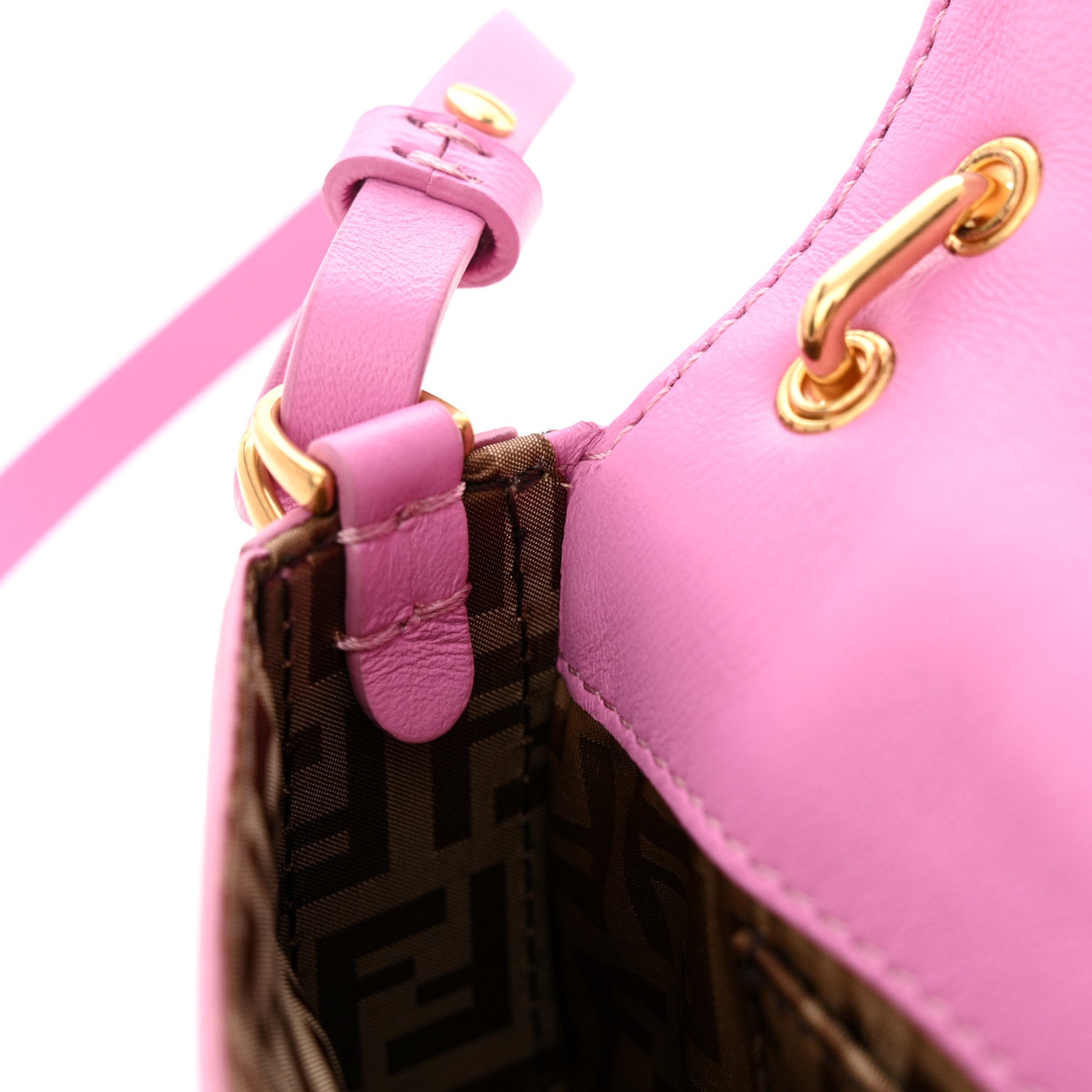 Fendi Nappa Phone Baguette Rosa 12 of 13