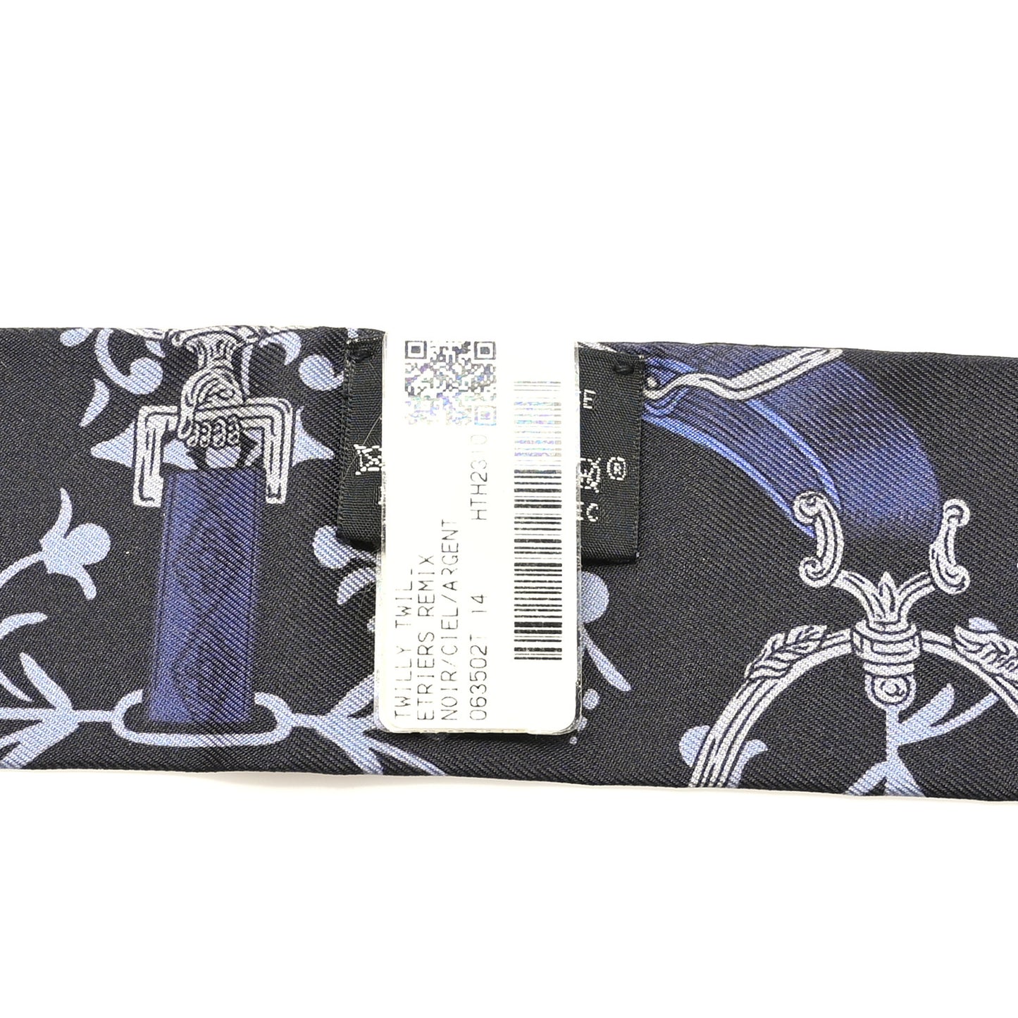Silk Etriers Remix Twilly Black Ciel Argent
