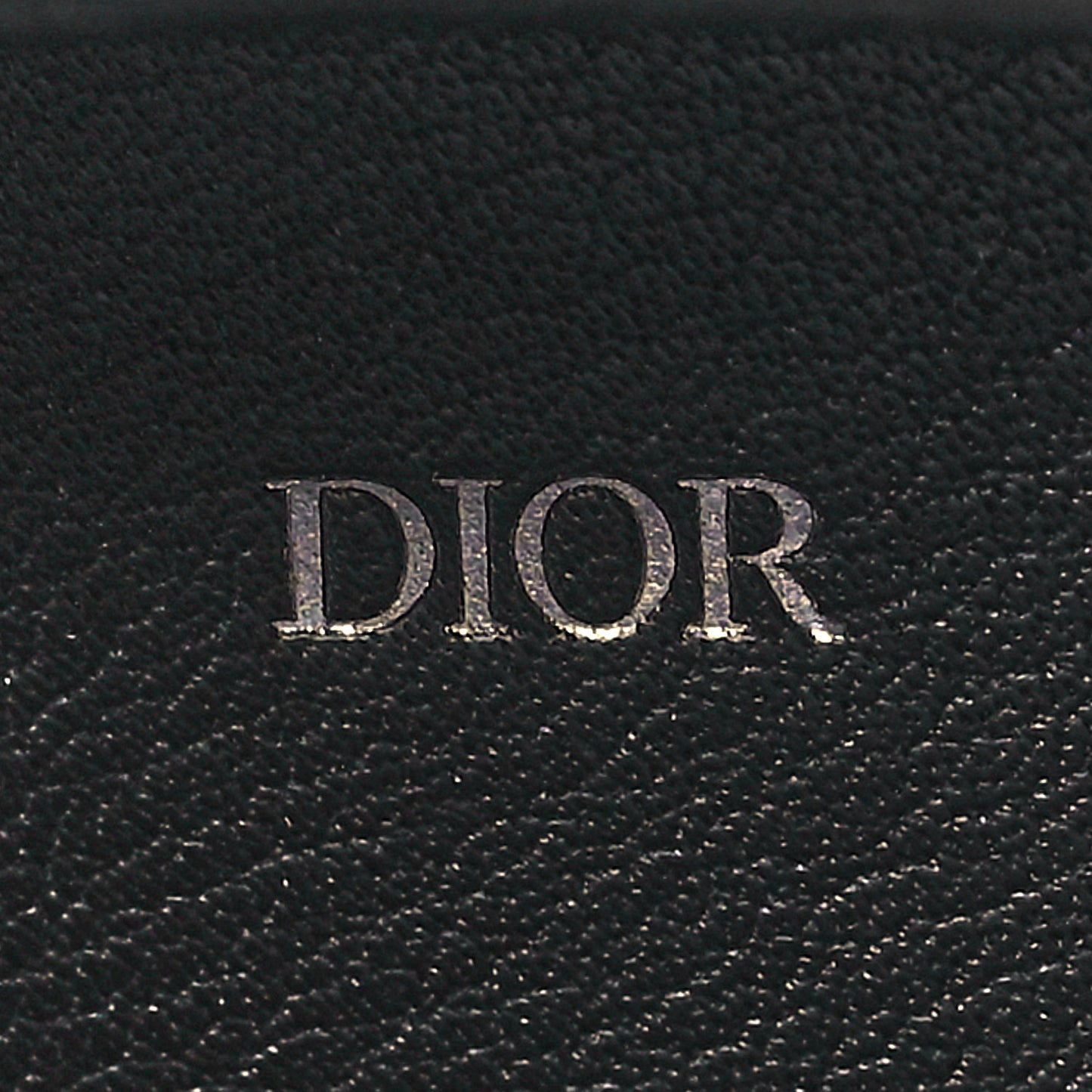 Lambskin Vertical Wallet On Strap Black