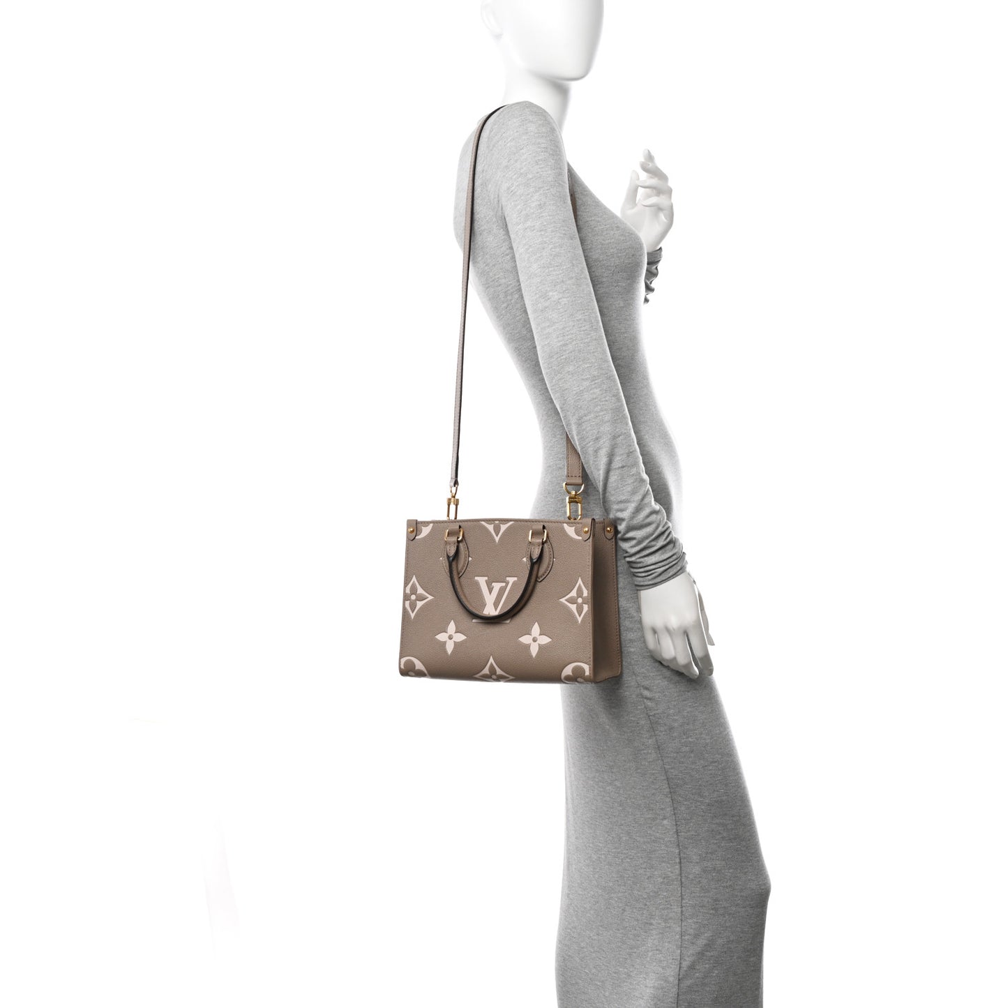 Empreinte Monogram Giant Onthego PM Tourterelle Creme