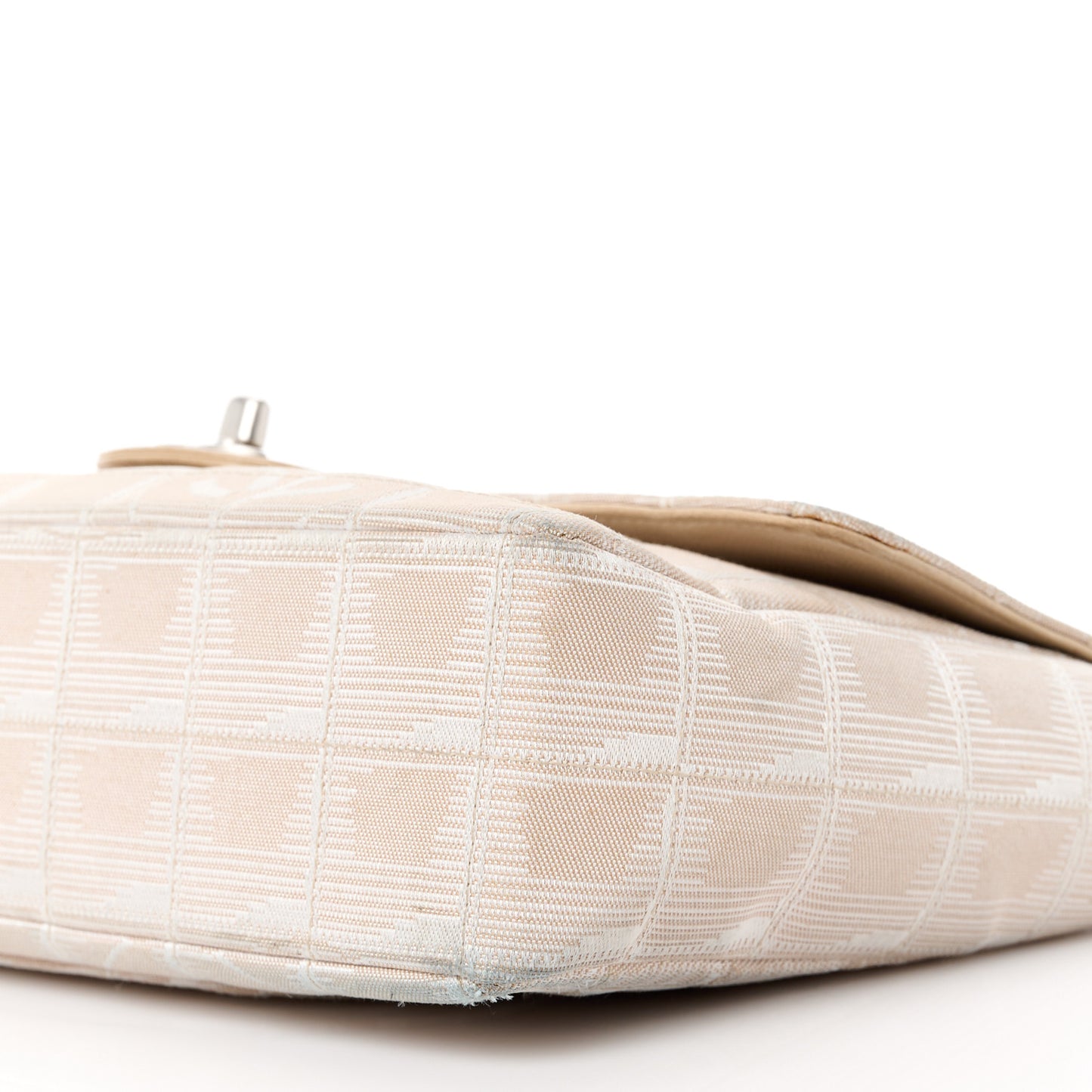 Nylon Medium Travel Flap Light Beige