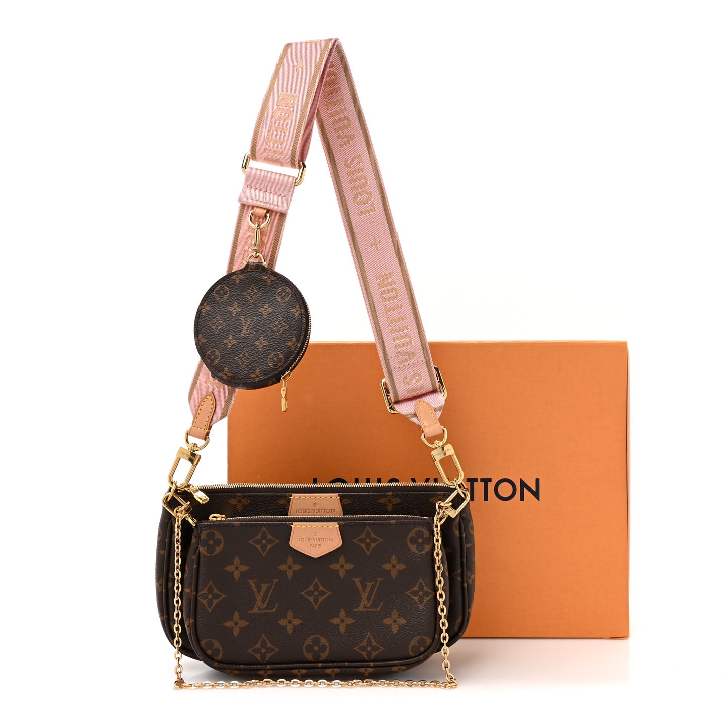 Monogram Multi Pochette Accessories Rose Clair