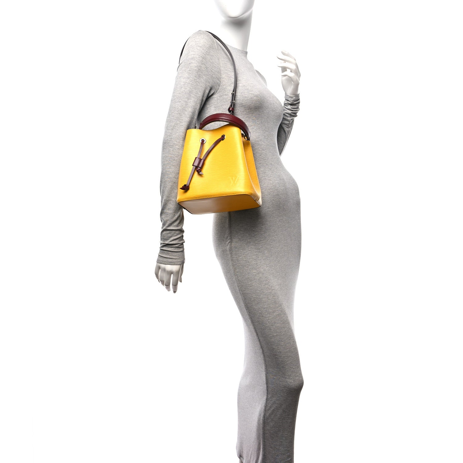 Louis Vuitton Epi Neonoe MM Citron Grenat 2 of 12