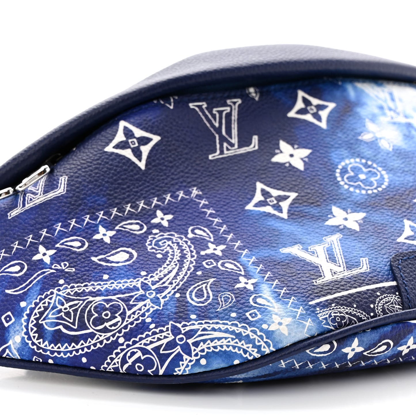 Cowhide Monogram Bandana Discovery Bumbag PM Blue