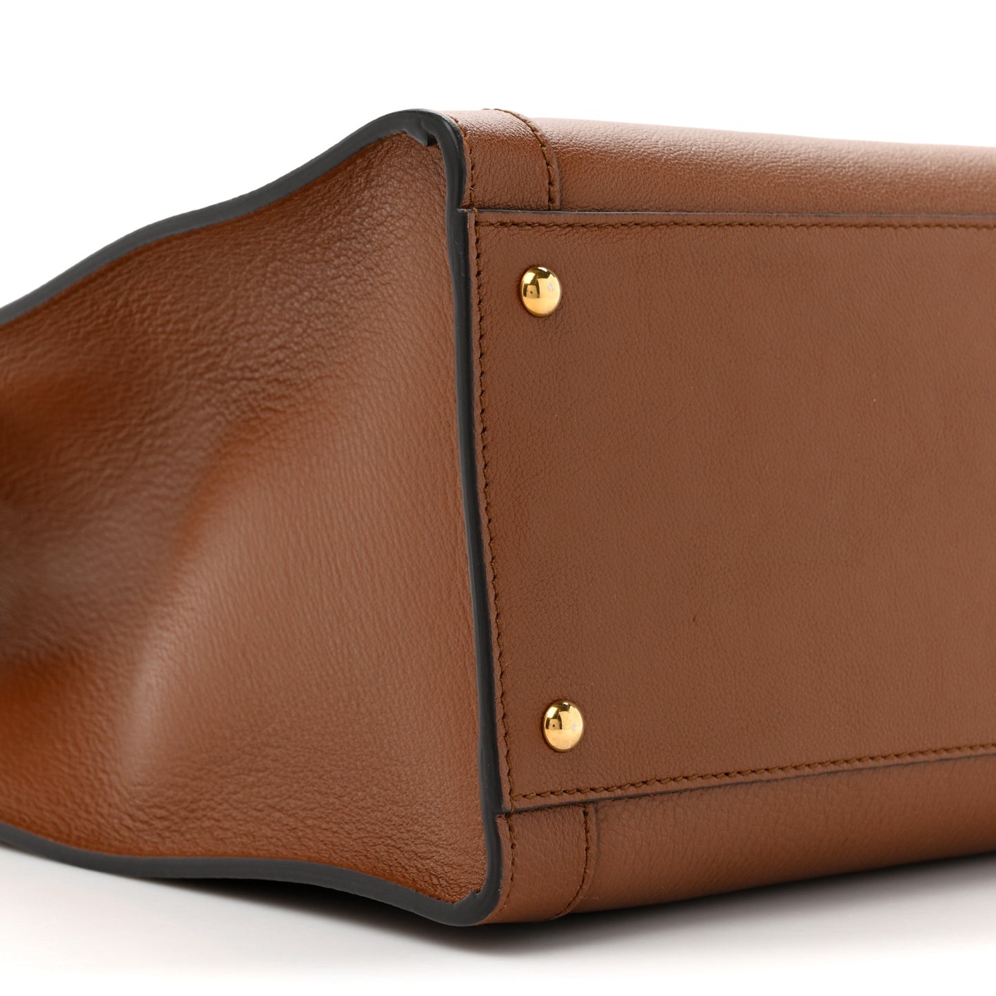 Wonka Grain Calfskin Medium Diana Tote Bag Cuir Yellow Fluo