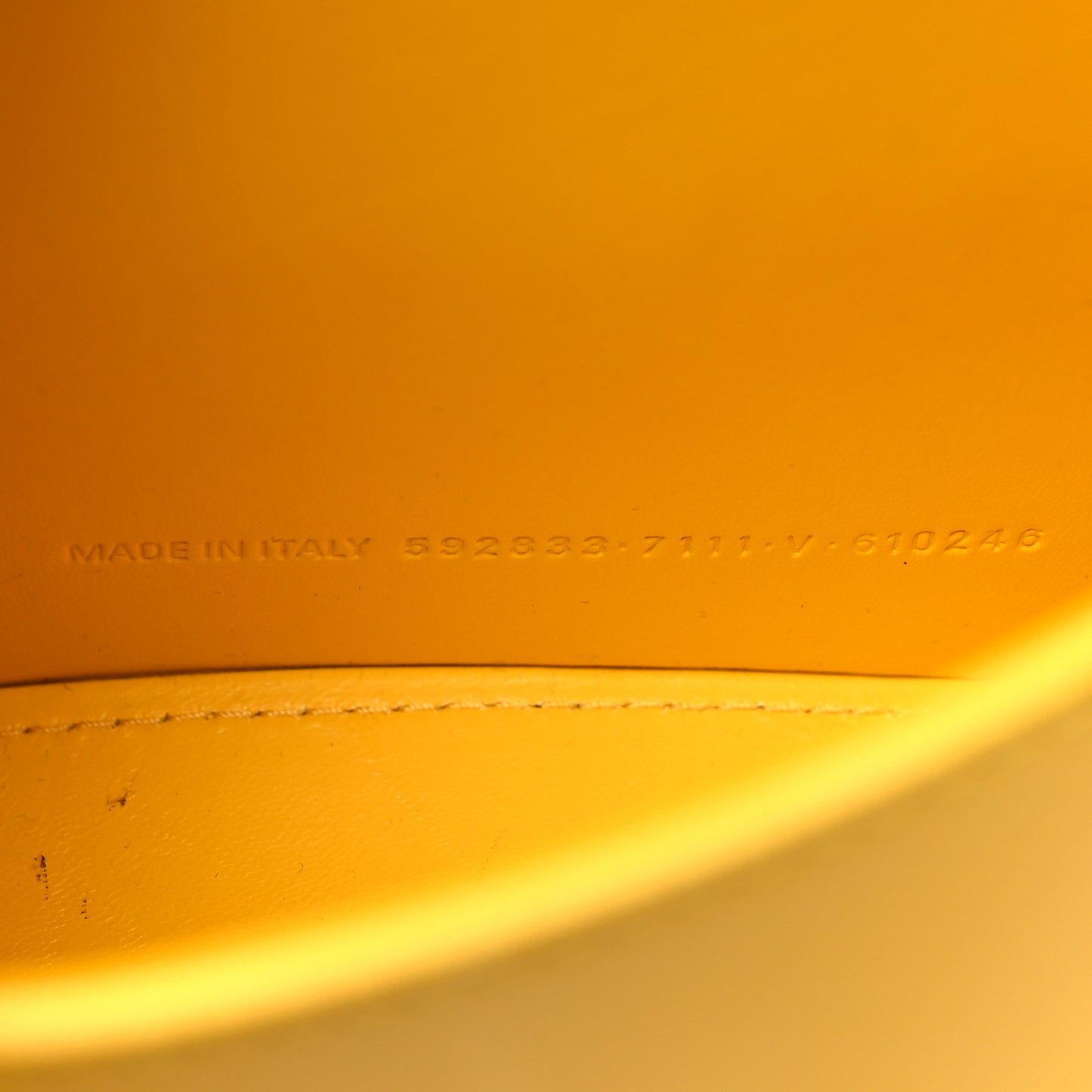 Shiny Box Calfskin Hourglass Top Handle Bag XS Yellow