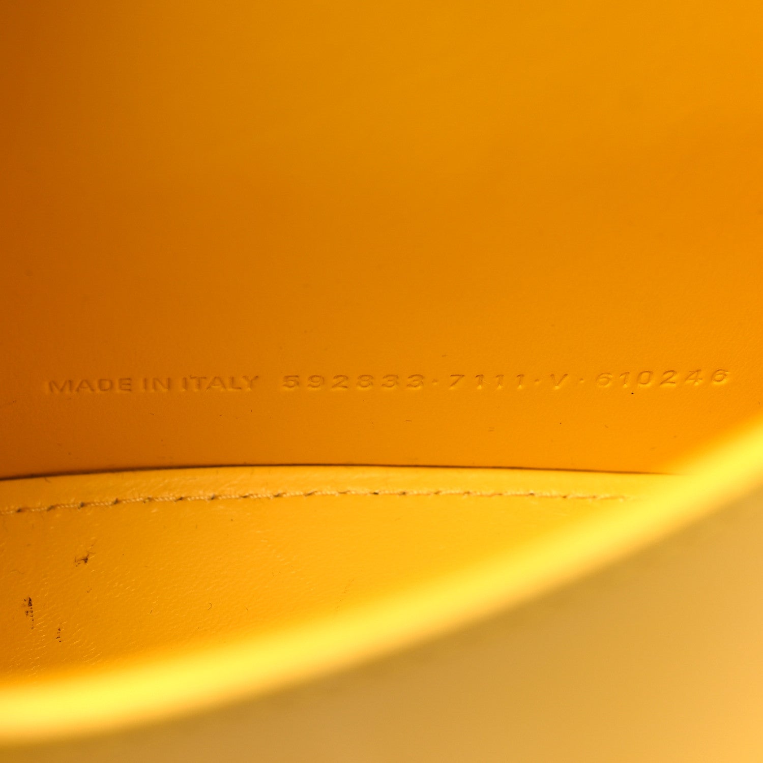 Balenciaga Shiny Box Calfskin Hourglass Top Handle Bag XS Yellow 7 of 15