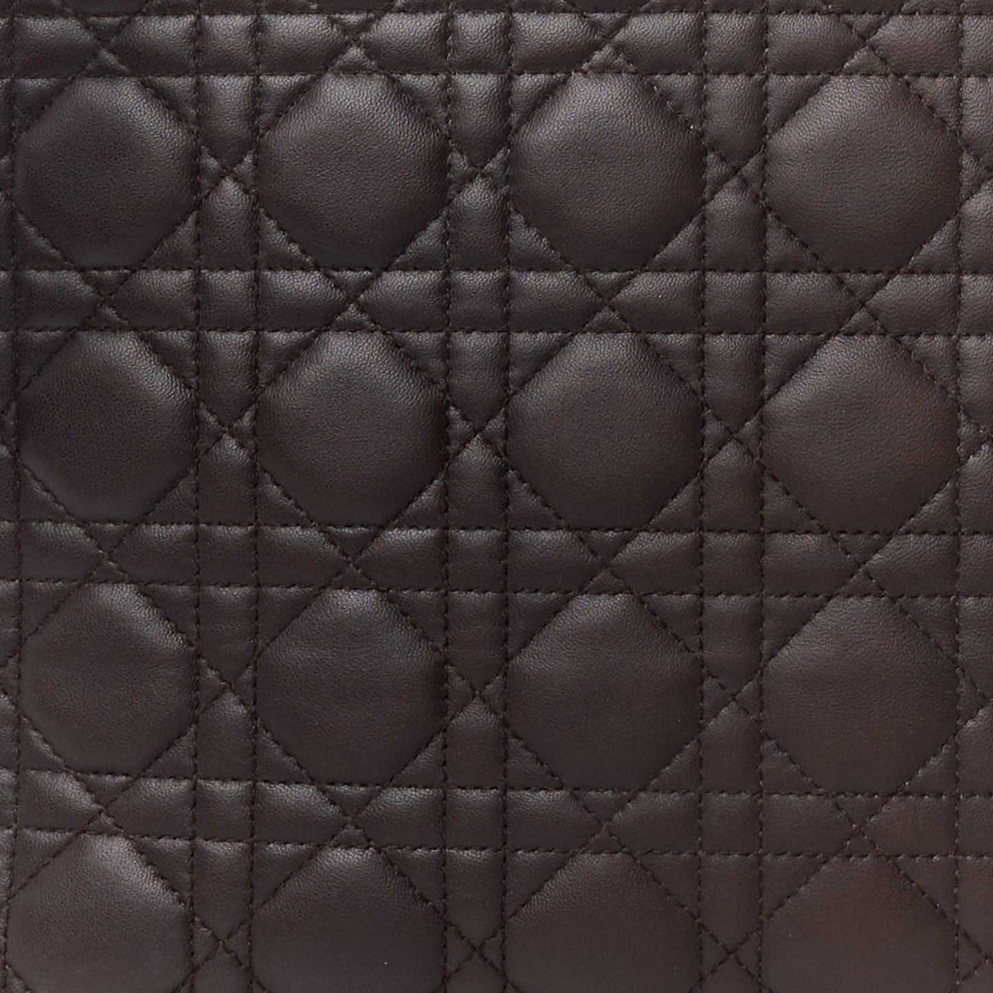 Lambskin Cannage Large Lady Dior Brown