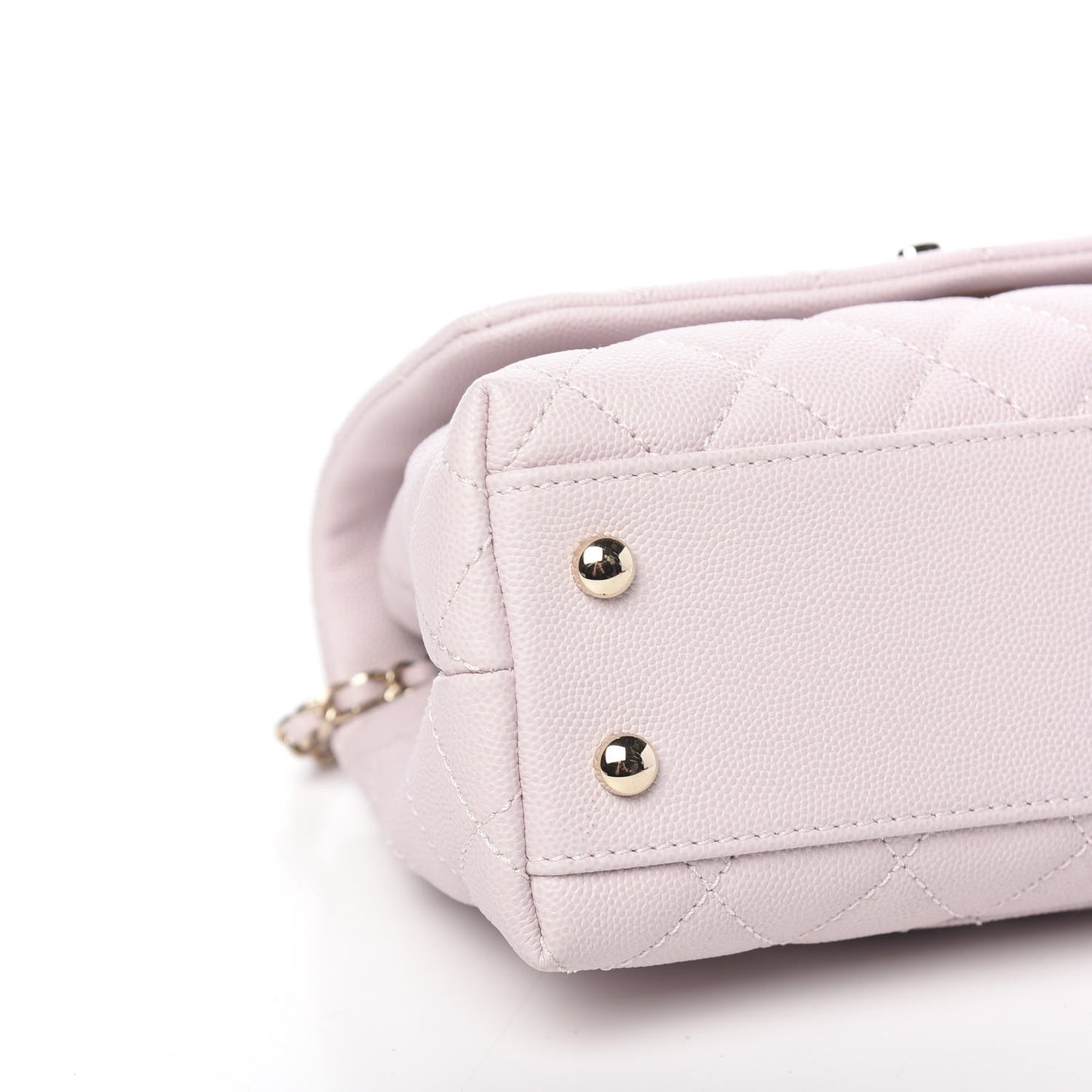 Caviar Quilted Mini Coco Handle Flap Lilas Lilac