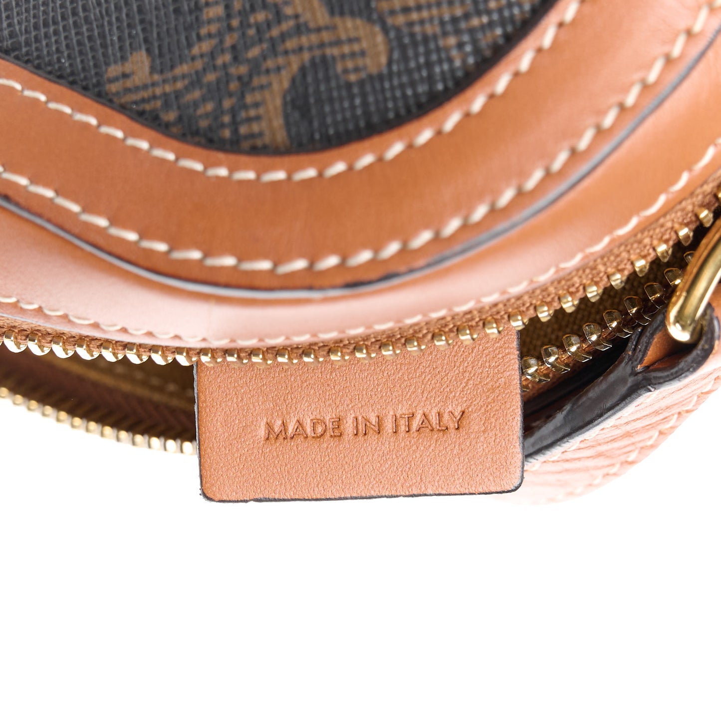 Triomphe Canvas Small Camera Bag Tan