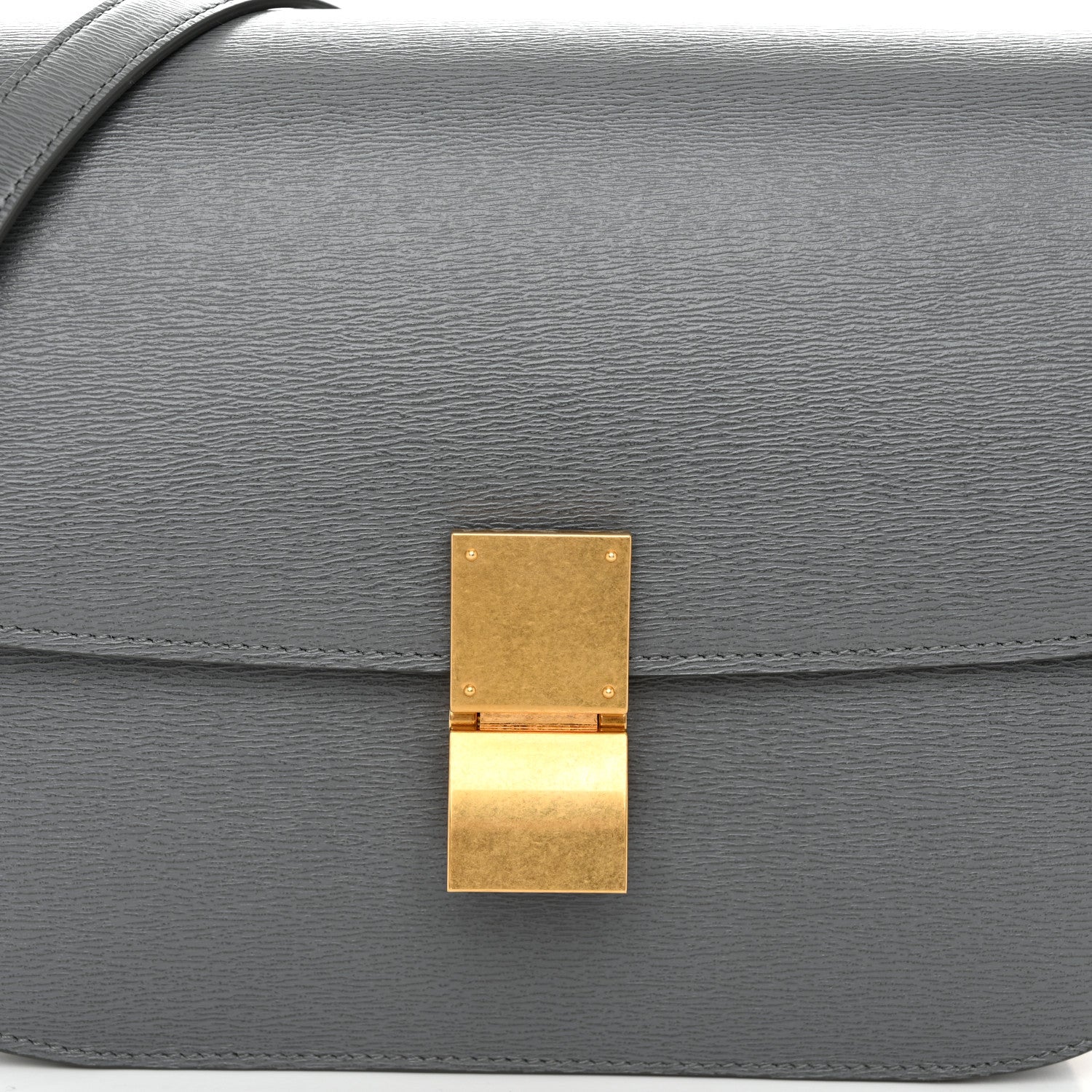 Celine Liege Calfskin Medium Classic Box Flap Bag Grey 8 of 10