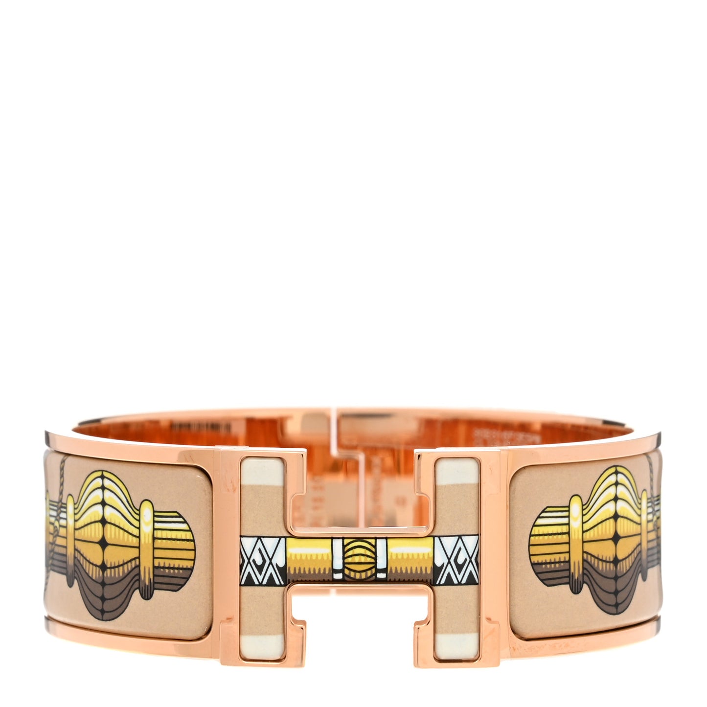 Enamel Wide Print Cliquetis Clic Clac H Bracelet GM Songe Nuit