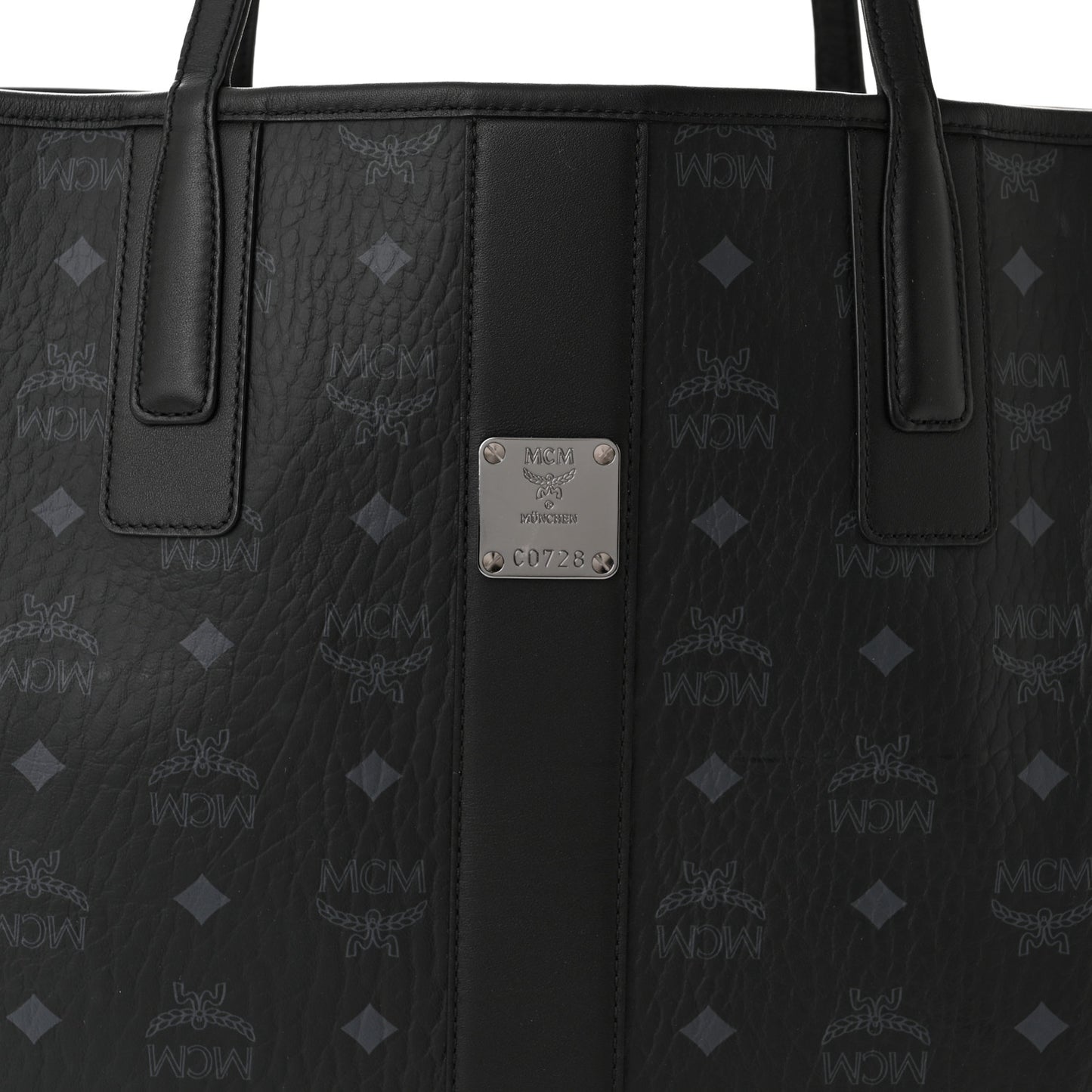 Visetos Medium Liz Reversible Shopper Tote Black