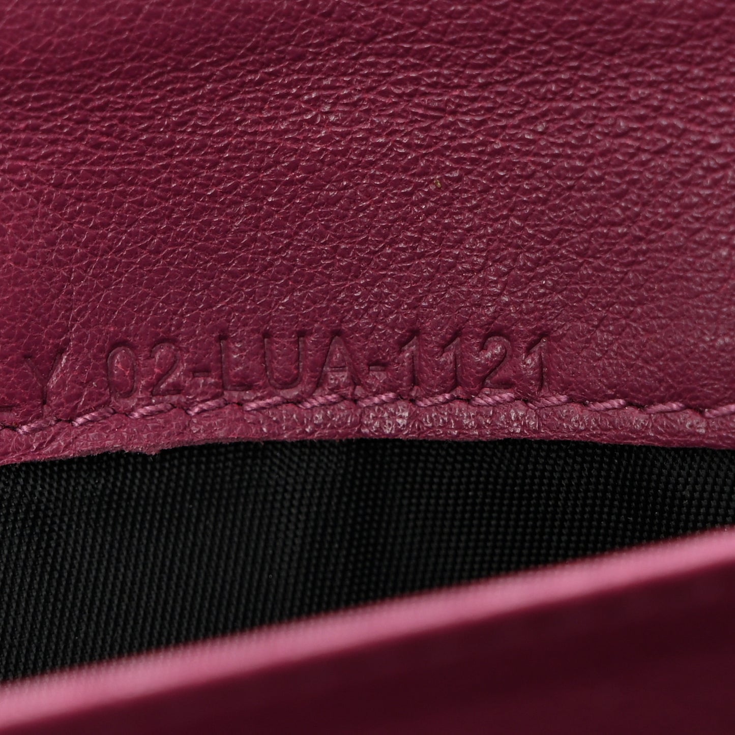 Patent Cannage Lady Dior Rendezvous Wallet On Chain Fuchsia