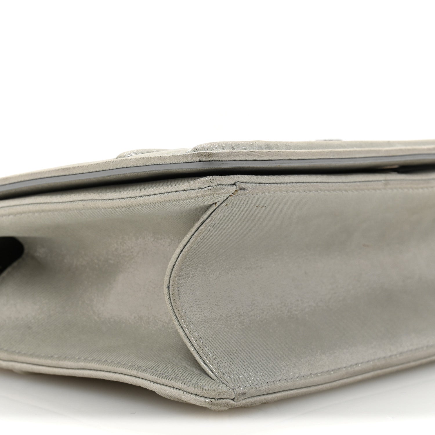 Christian Dior Metallic Calfskin Small Diorama Flap Bag Silver 9 of 15