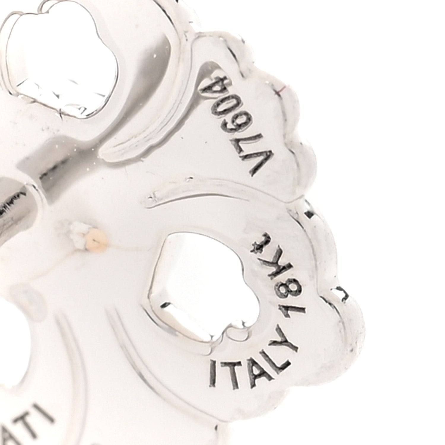 Buccellati 18K White Gold Diamond Opera Earrings 5 of 6