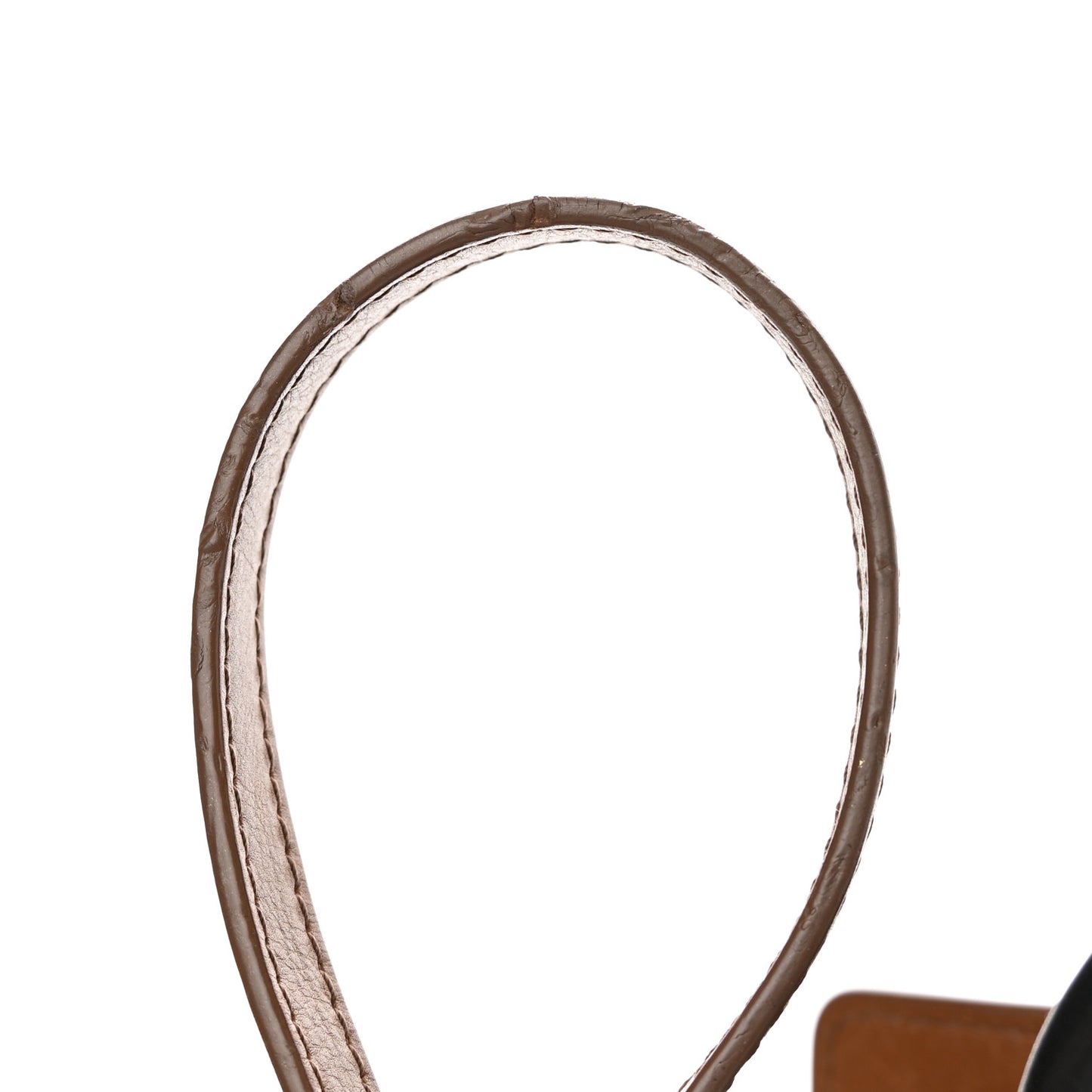 Smooth Calfskin Nano Tri-Color Luggage Brown