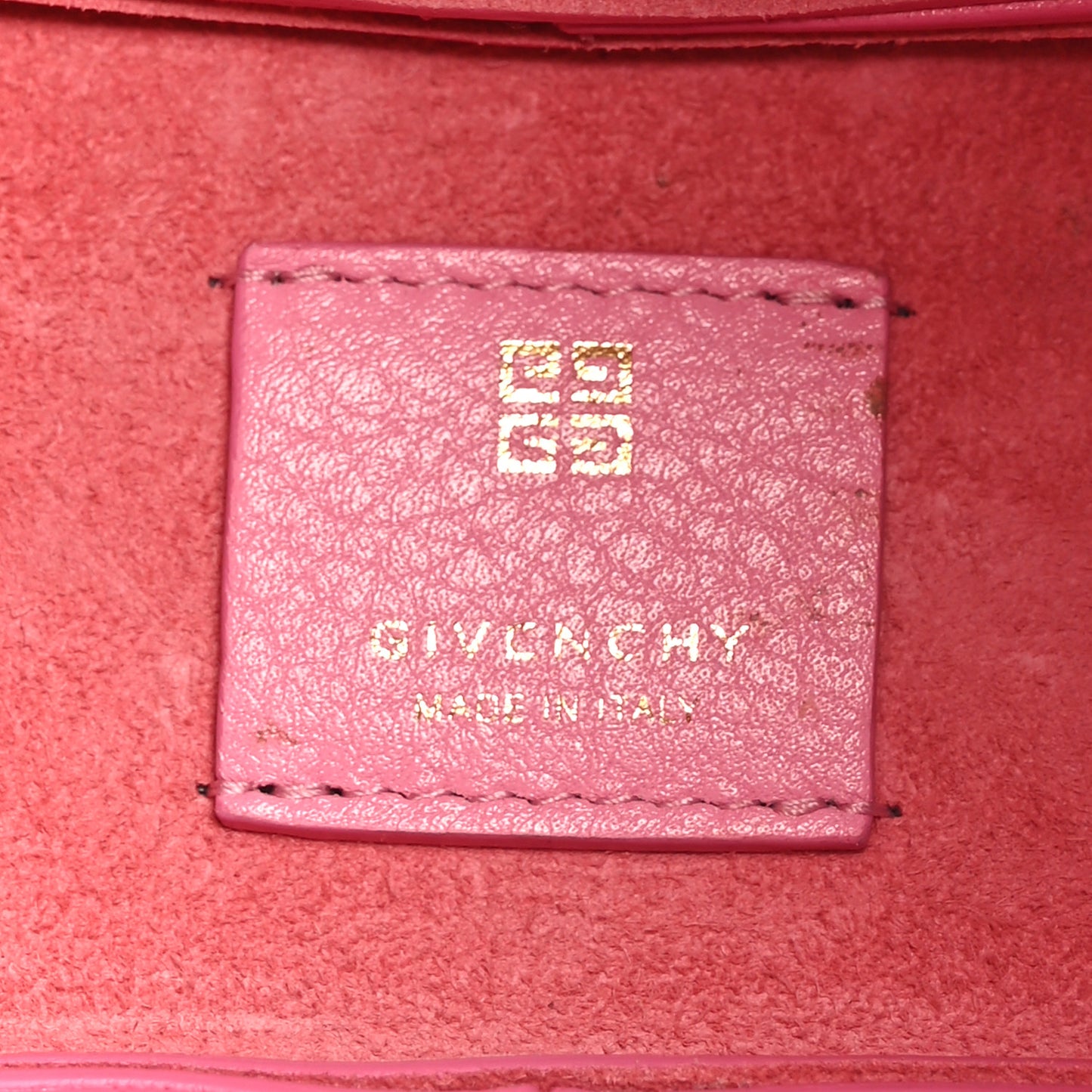 Grained Calfskin Mini G-Lock Hobo Pink