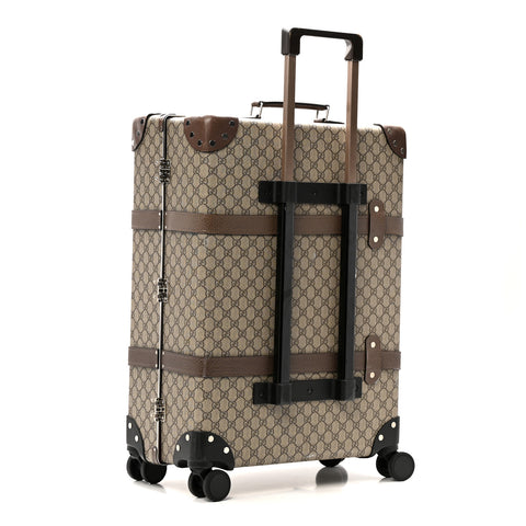 Supreme Monogram Medium Globe-Trotter Suitcase Brown