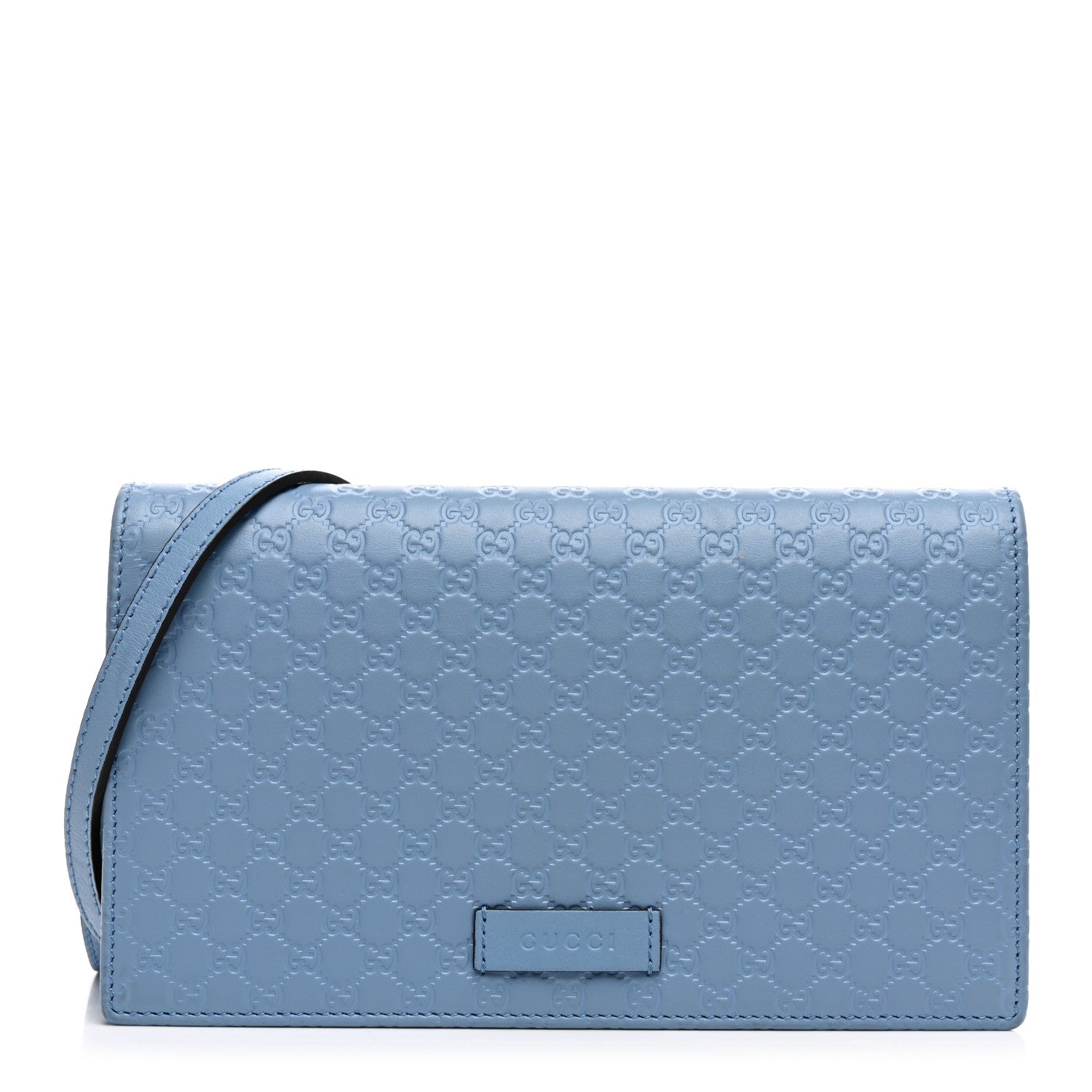 Gucci Microguccissima Crossbody Wallet Mineral Blue 1 of 9