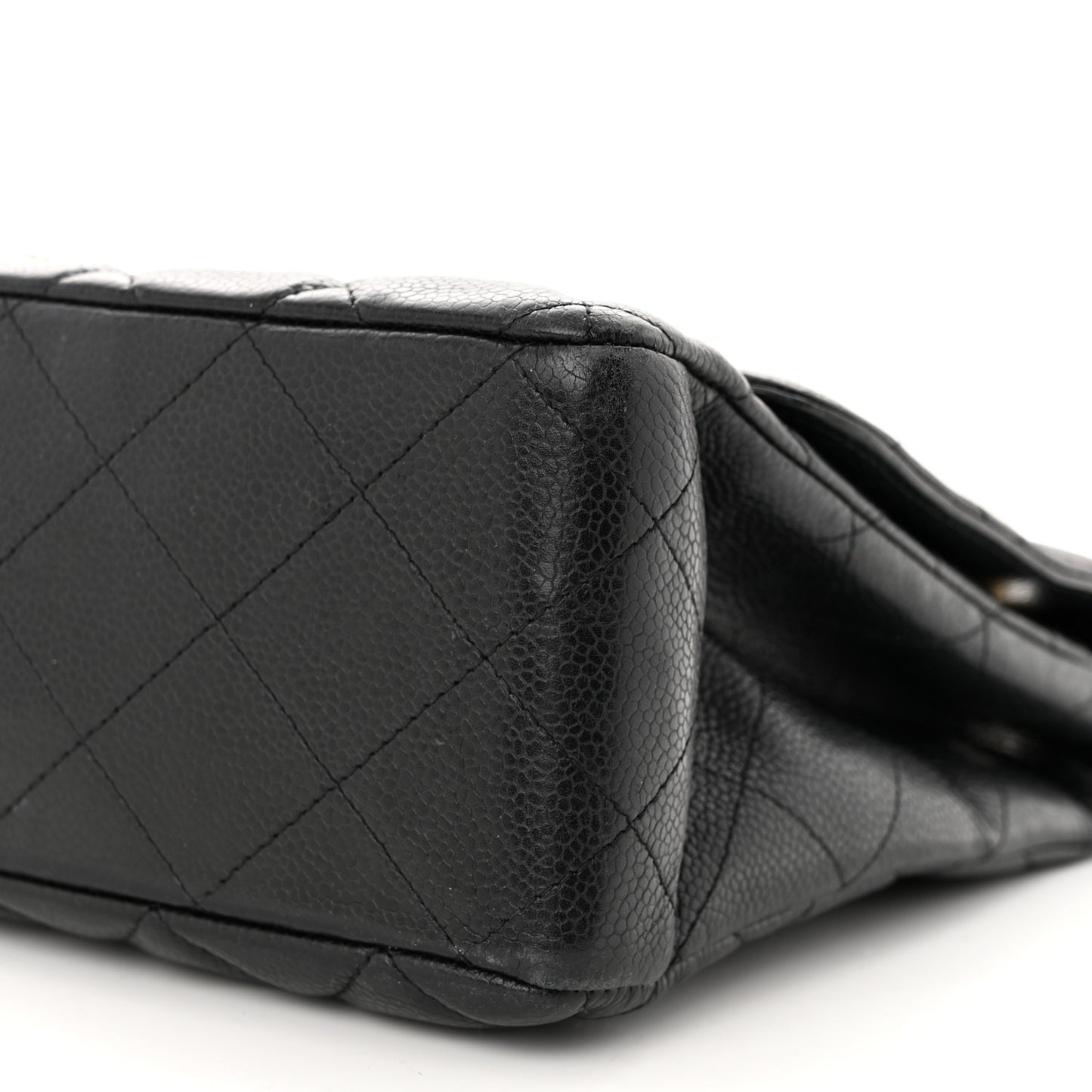 Caviar Quilted Jumbo Single Flap Black